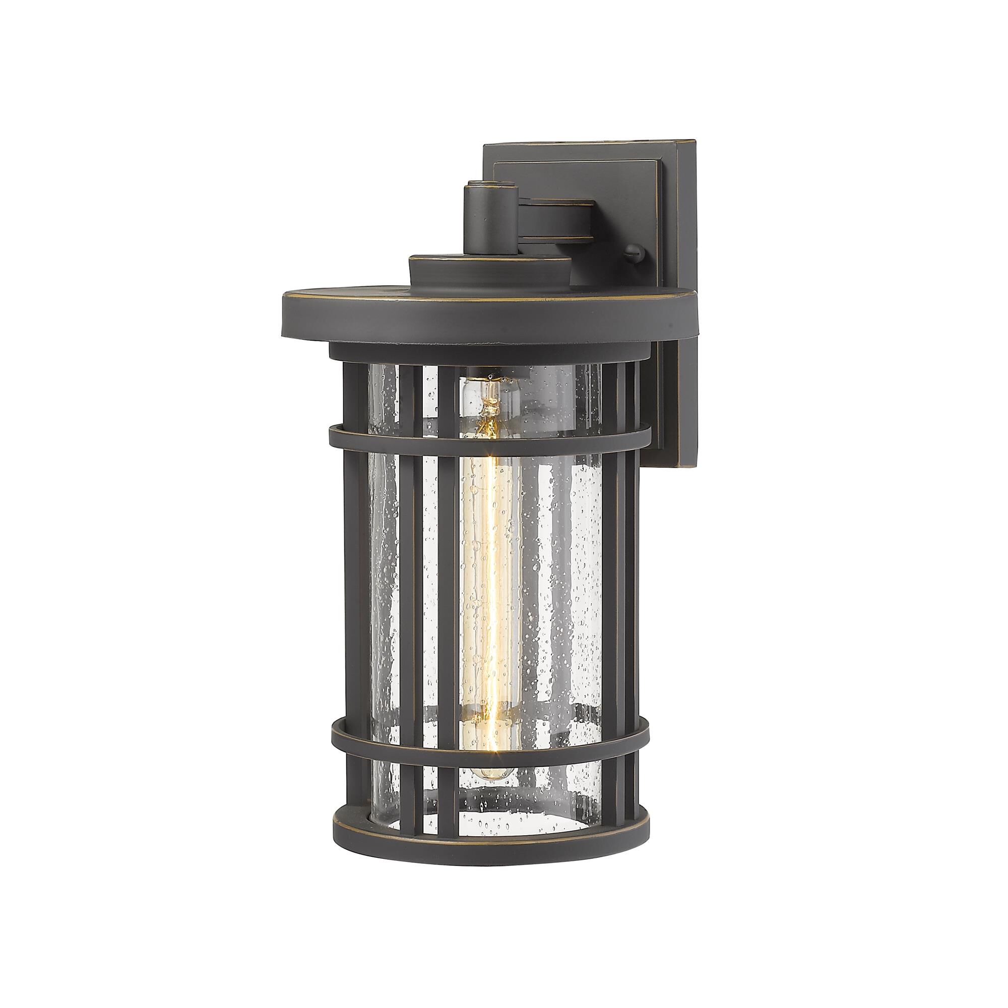 Shown in Oil Rubbed Bronze finish and Glass shade