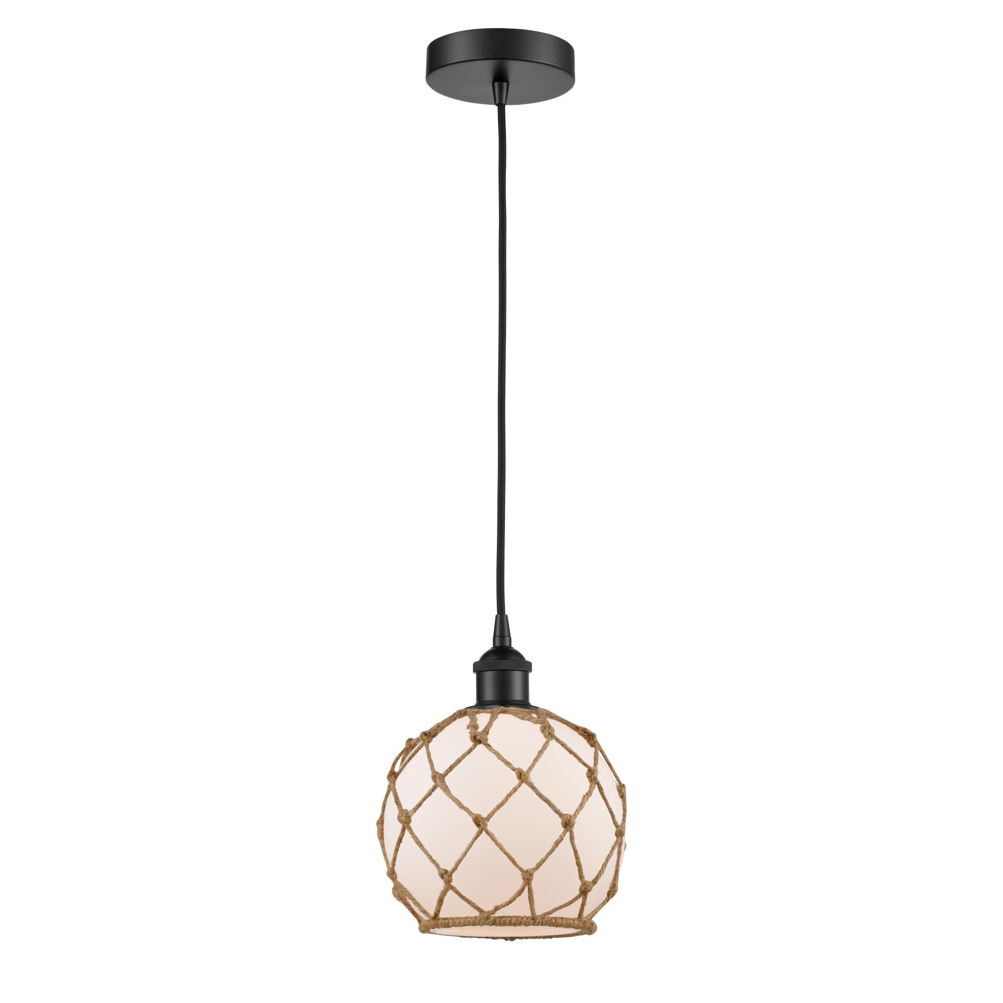 Innovations Lighting Bruno Marashlian Farmhouse Rope 8 Inch Mini Pendant