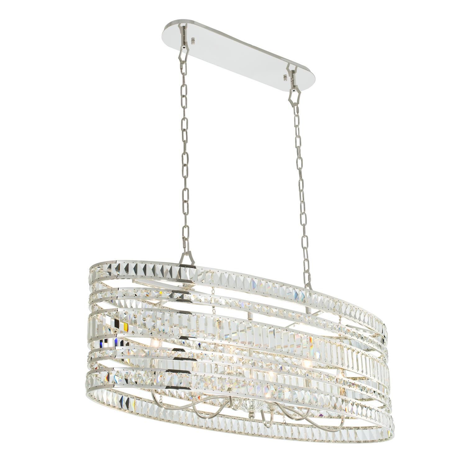Shown in Polished Silver finish and Firenze crystal