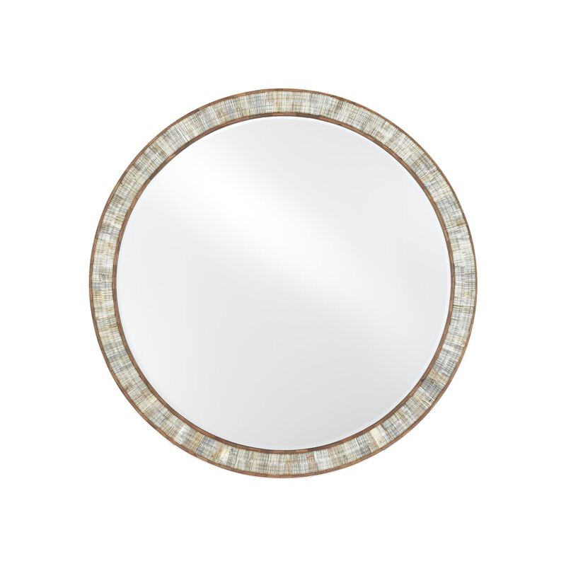 Hyson Round Mirror Decorative Mirrors by Currey and Company