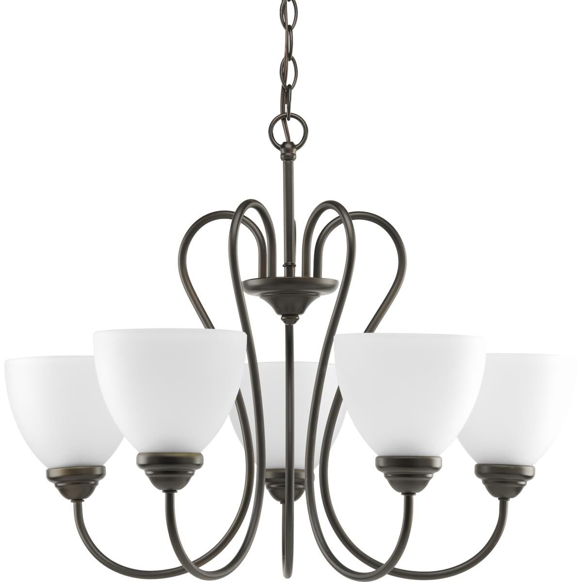 Heart 26 Inch 5 Light Chandelier by Progress Lighting