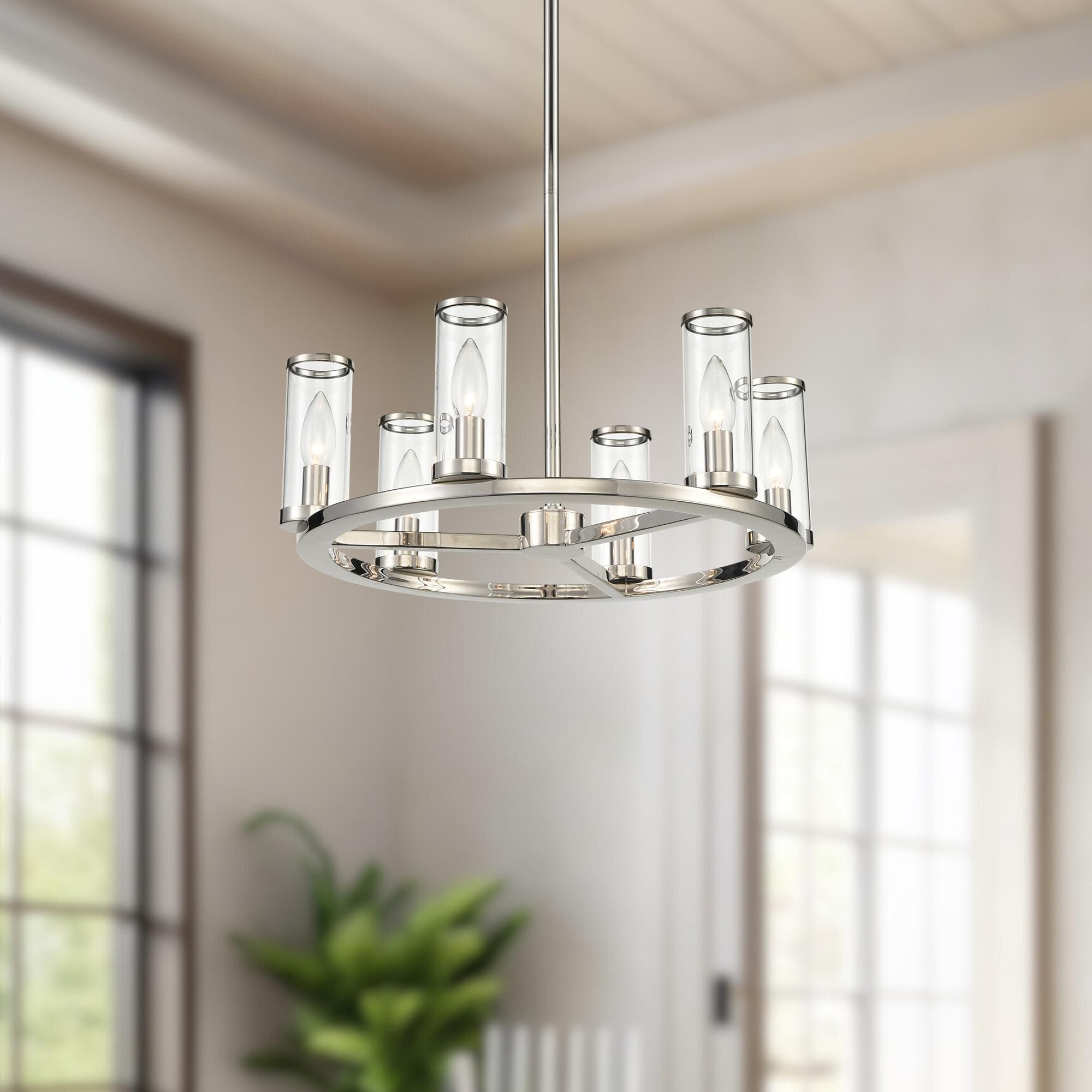 Revolve 6 Light Mini Chandelier,
