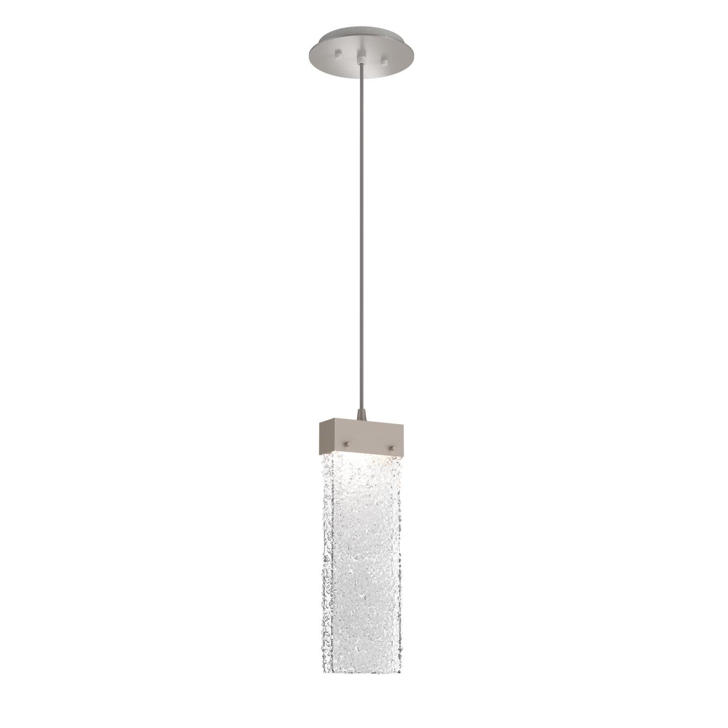 Shown in Metallic Beige Silver finish and Clear Rimelight glass