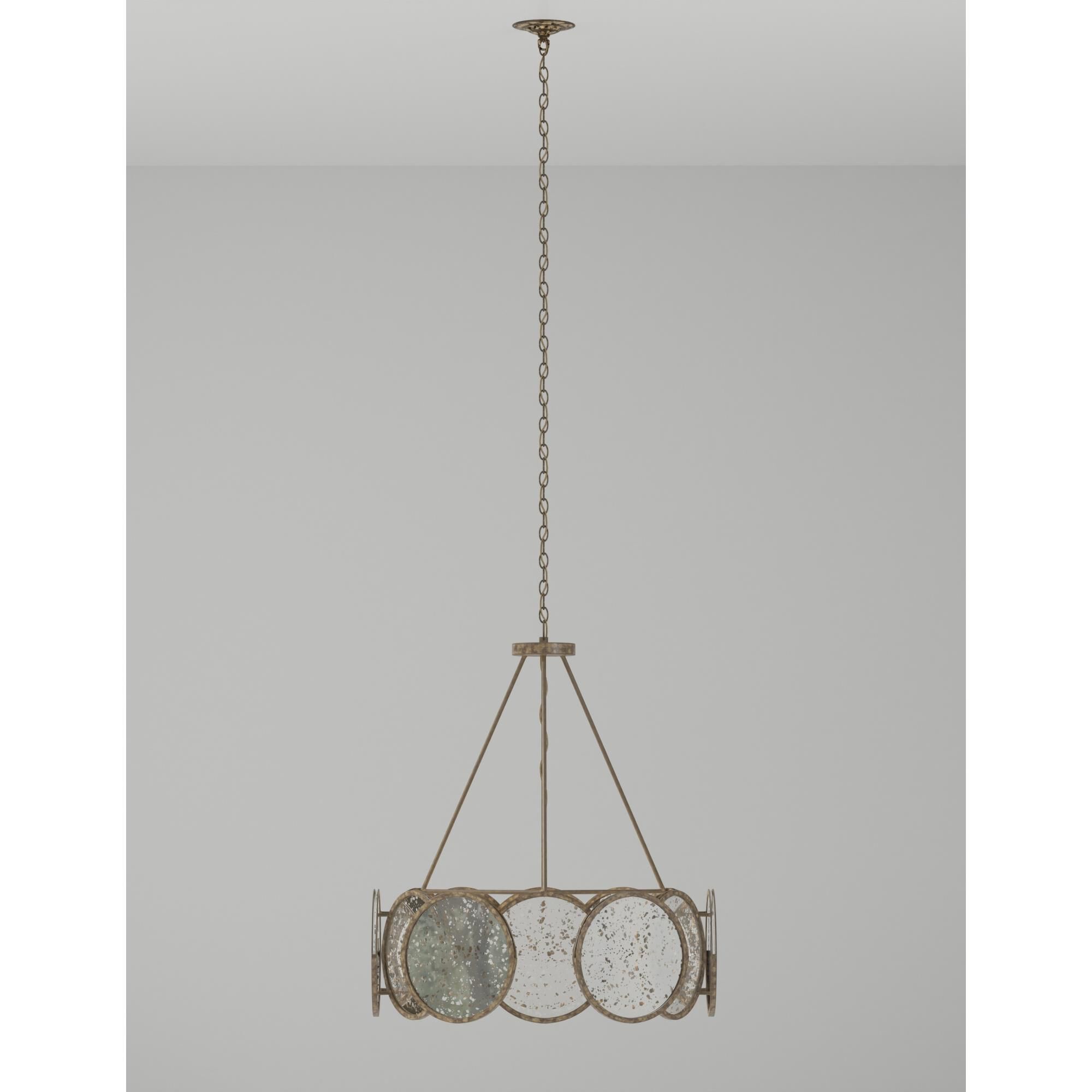 Oliveri 34 Inch 6 Light Chandelier by Currey and Company