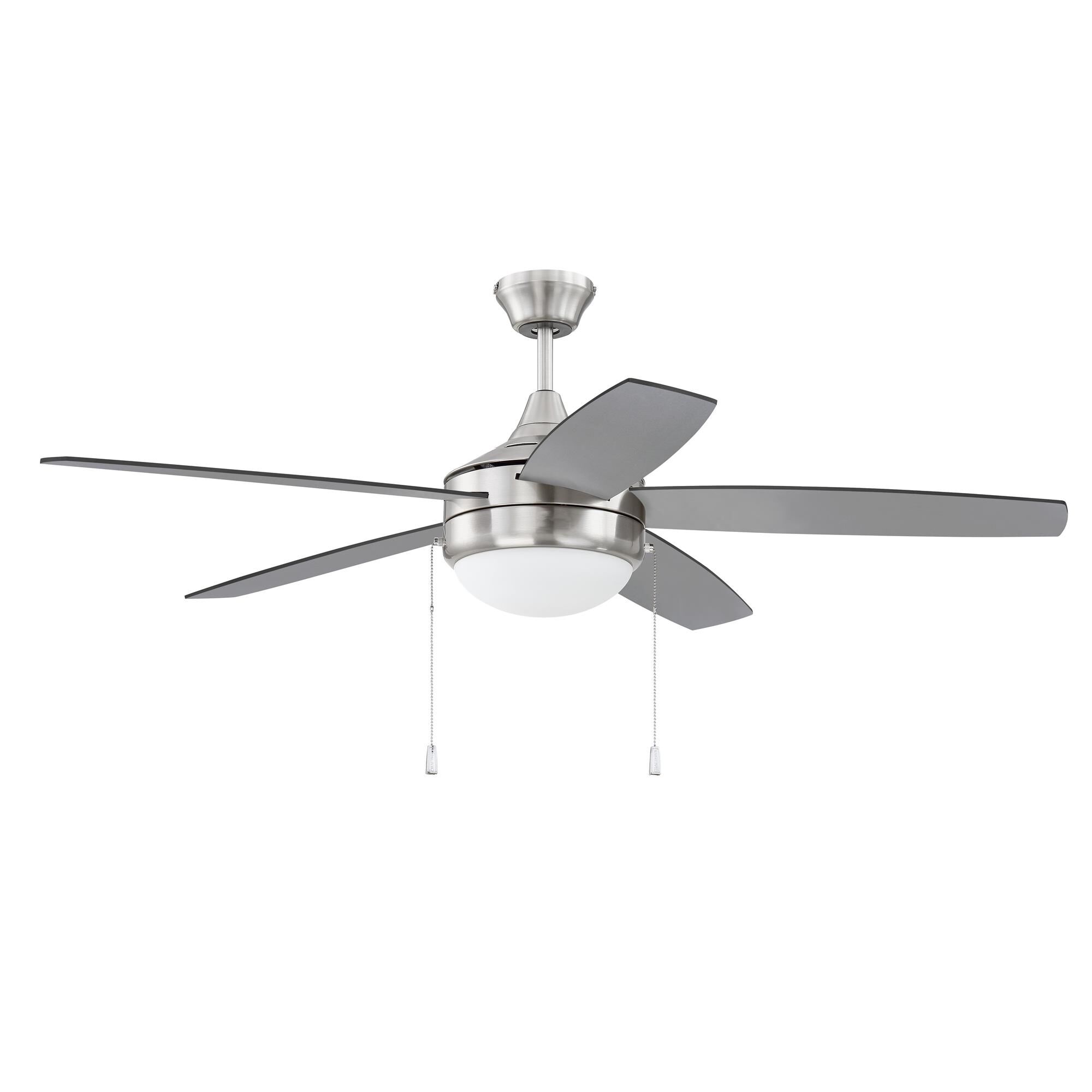 Shown in Brushed Polished Nickel finish and Frost White glass and Yes shade