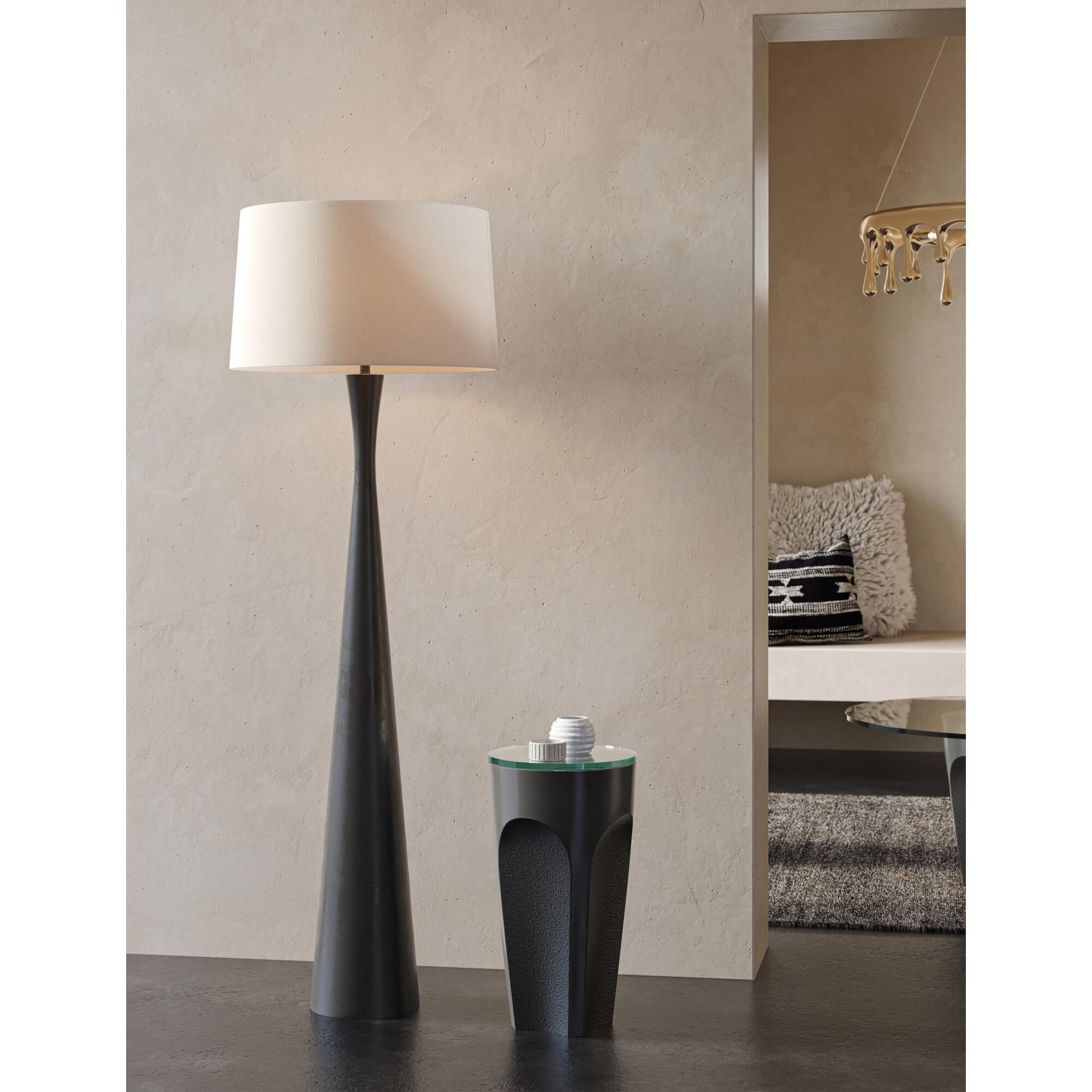 Shown in Black, Clear finish