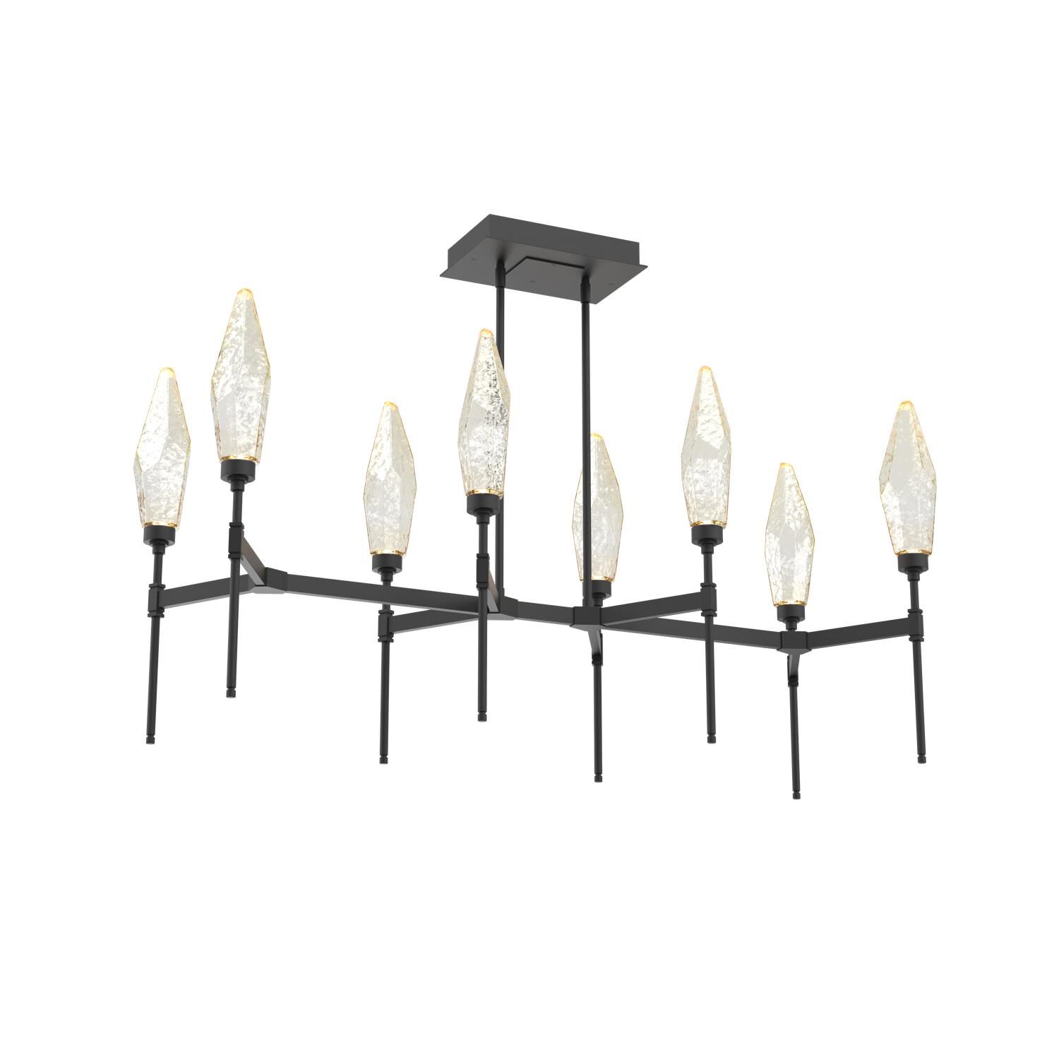 Shown in Matte Black finish and Amber glass