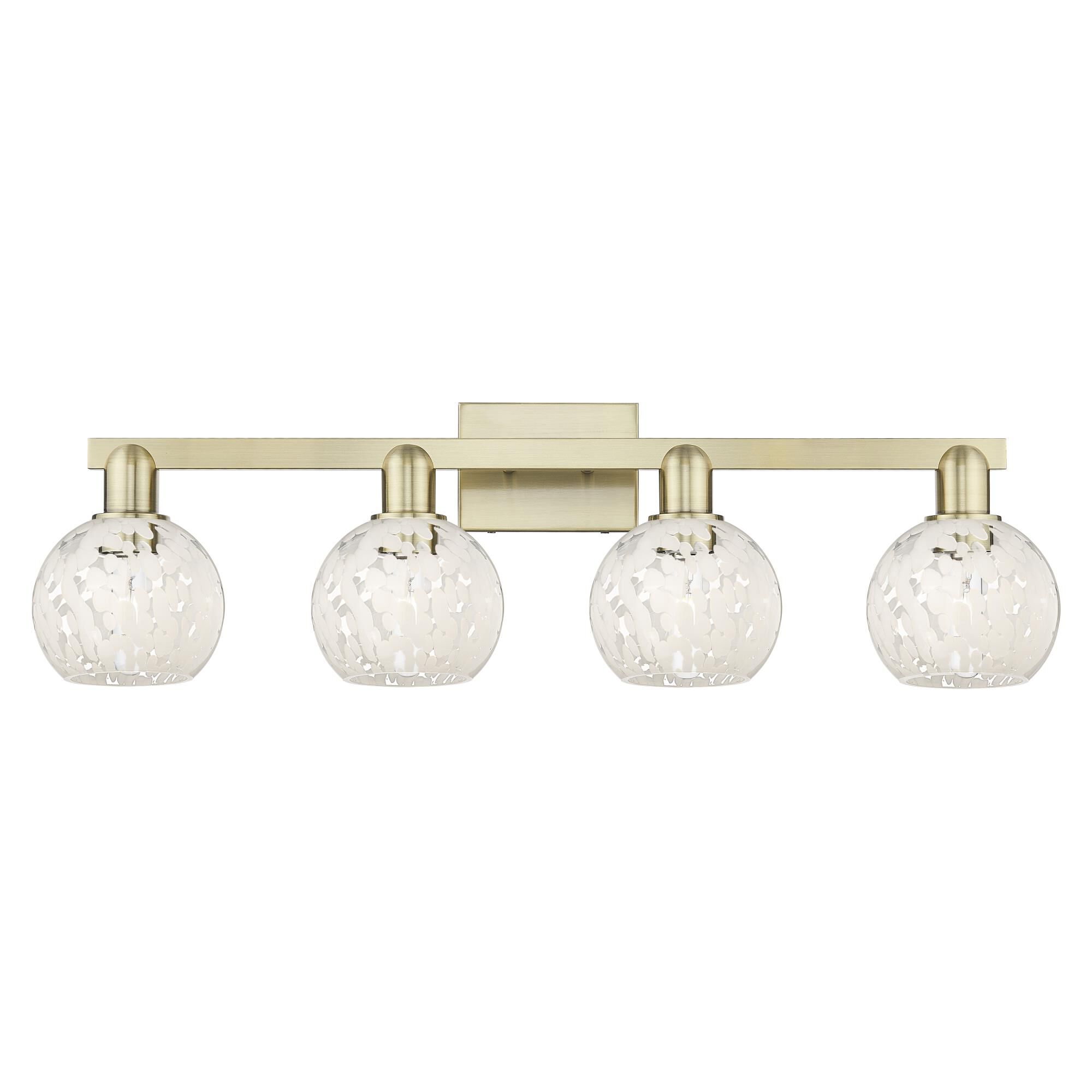 Bruno Marashlian White Mouchette 33 Inch Bath Vanity Light by Innovations Lighting