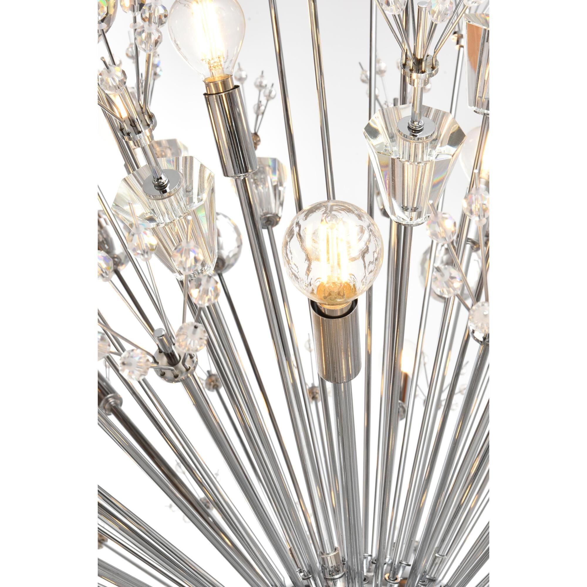 Shown in Chrome finish and Royal Cut crystal