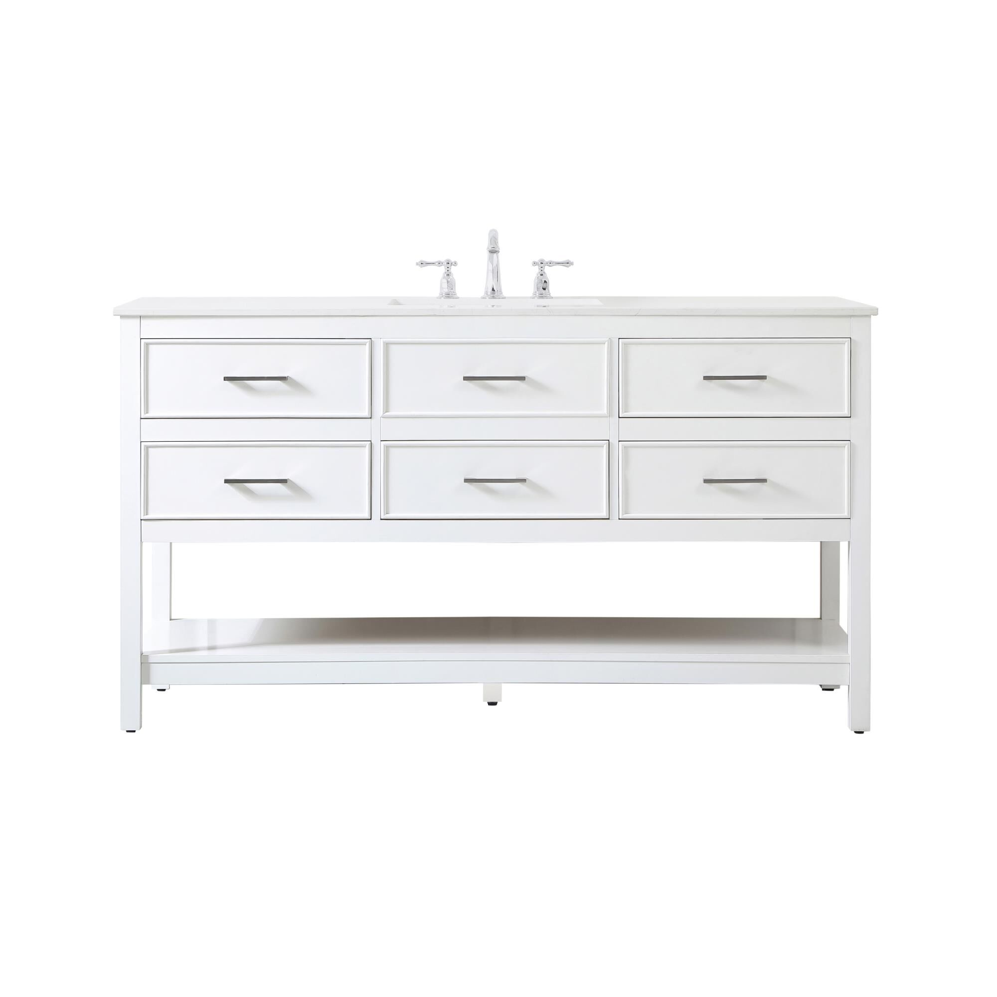 Shown in White finish