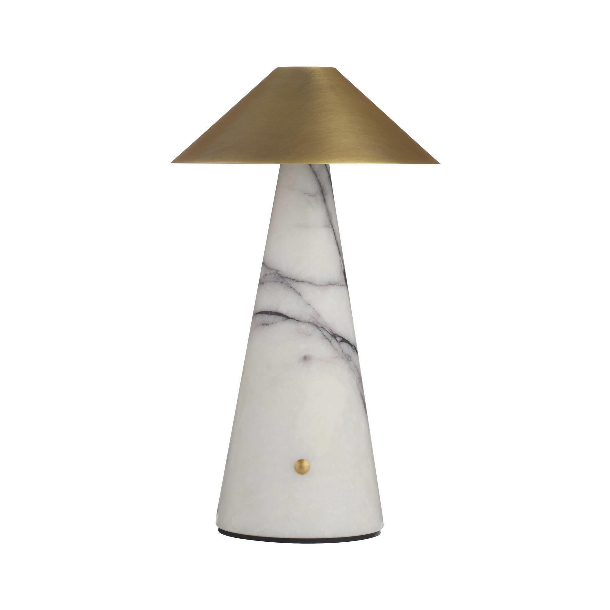 Shown in Calacatta Viola and Antique Brass finish