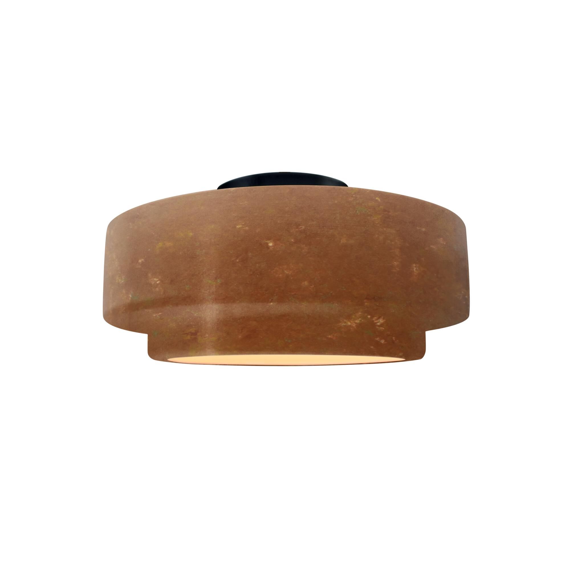 Shown in Matte Black finish and Rust Patina shade