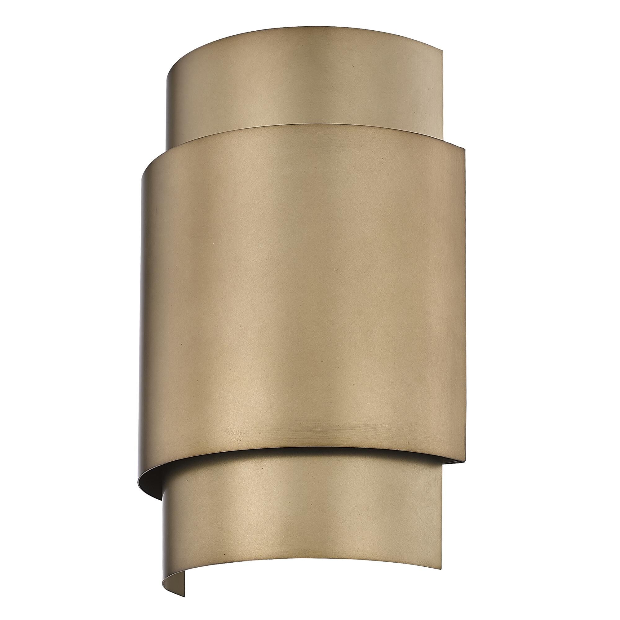 Shown in Rubbed Brass finish and Steel shade