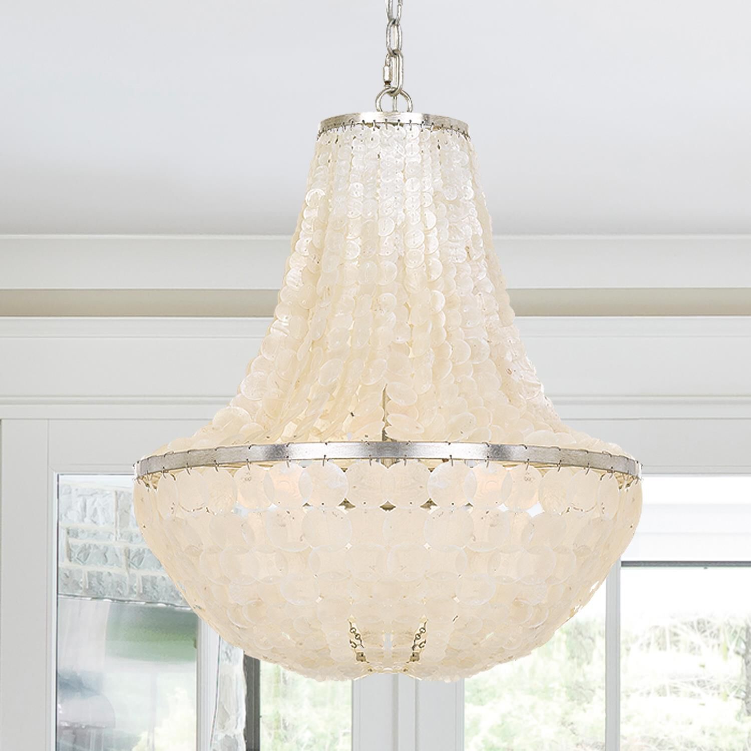 Brielle 18 Inch 6 Light Mini Chandelier by Crystorama