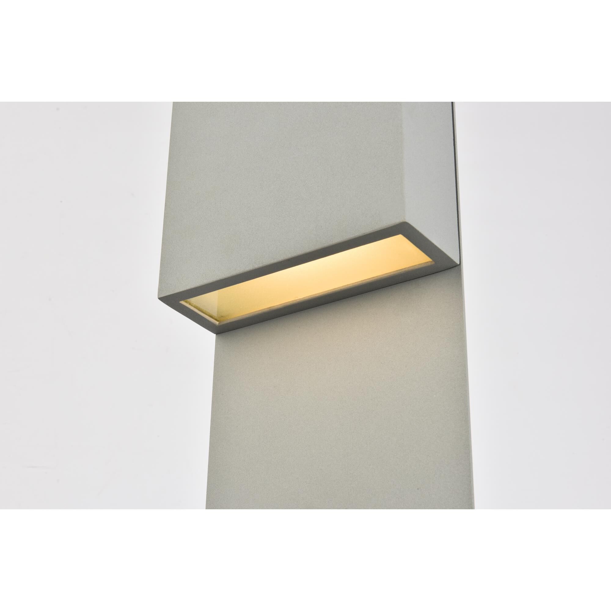 Elegant Lighting Raine 17 Inch Tall LED Outdoor Wall Light
