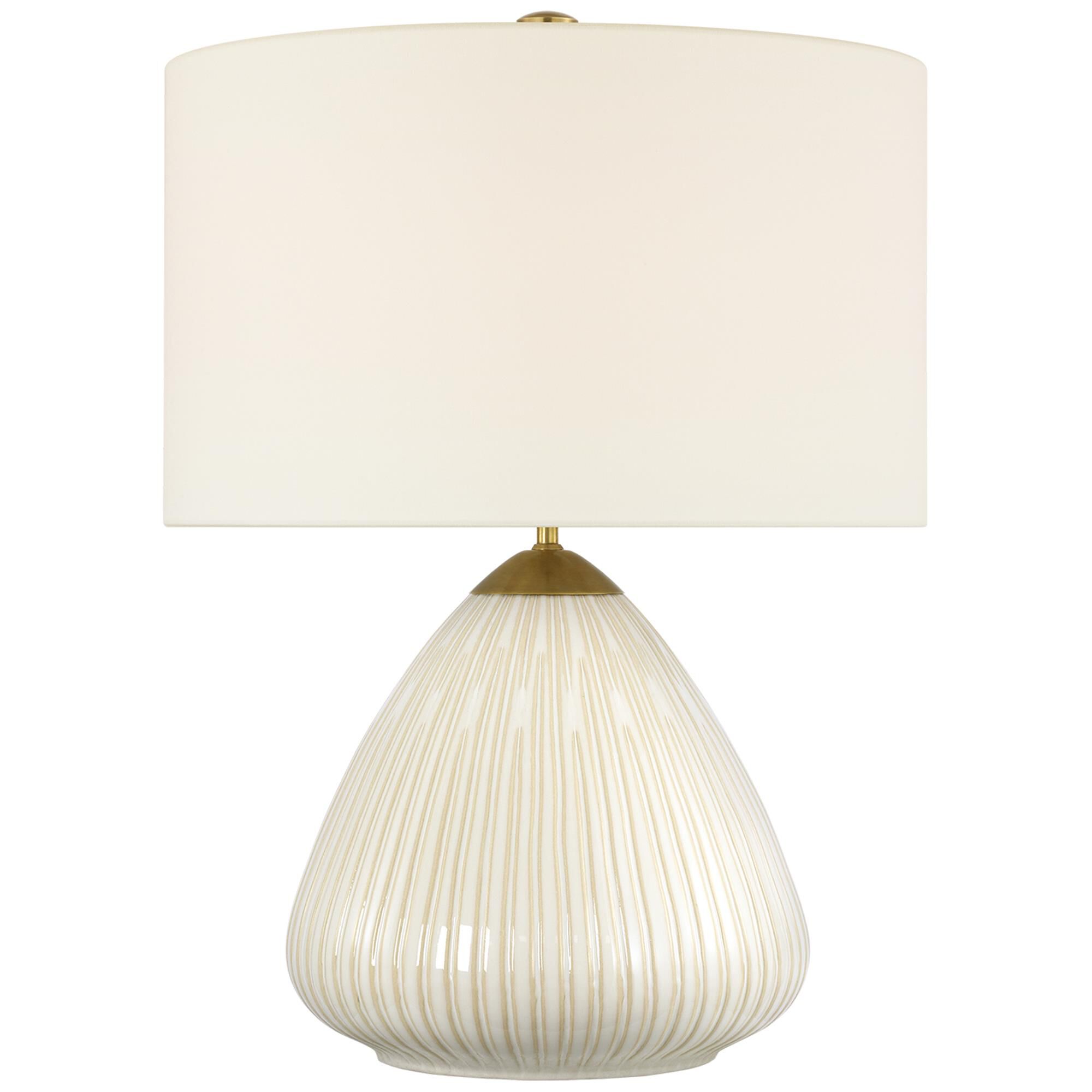Shown in Cashew finish and Linen shade