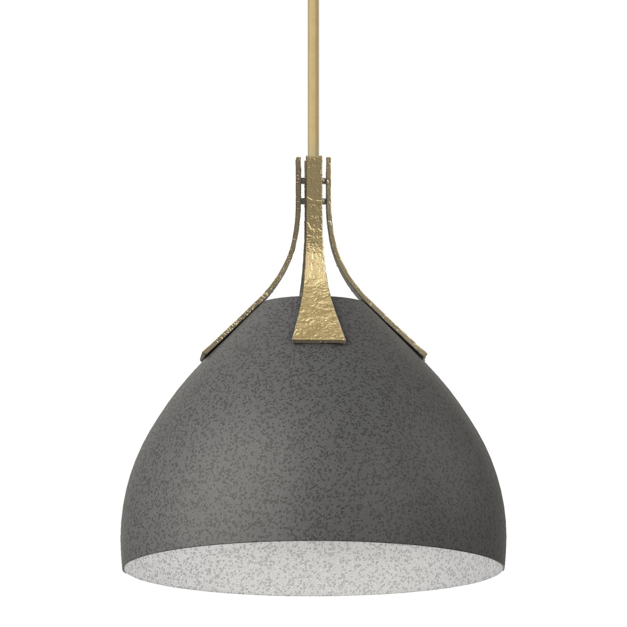Shown in Modern Brass finish and Natural Iron accent