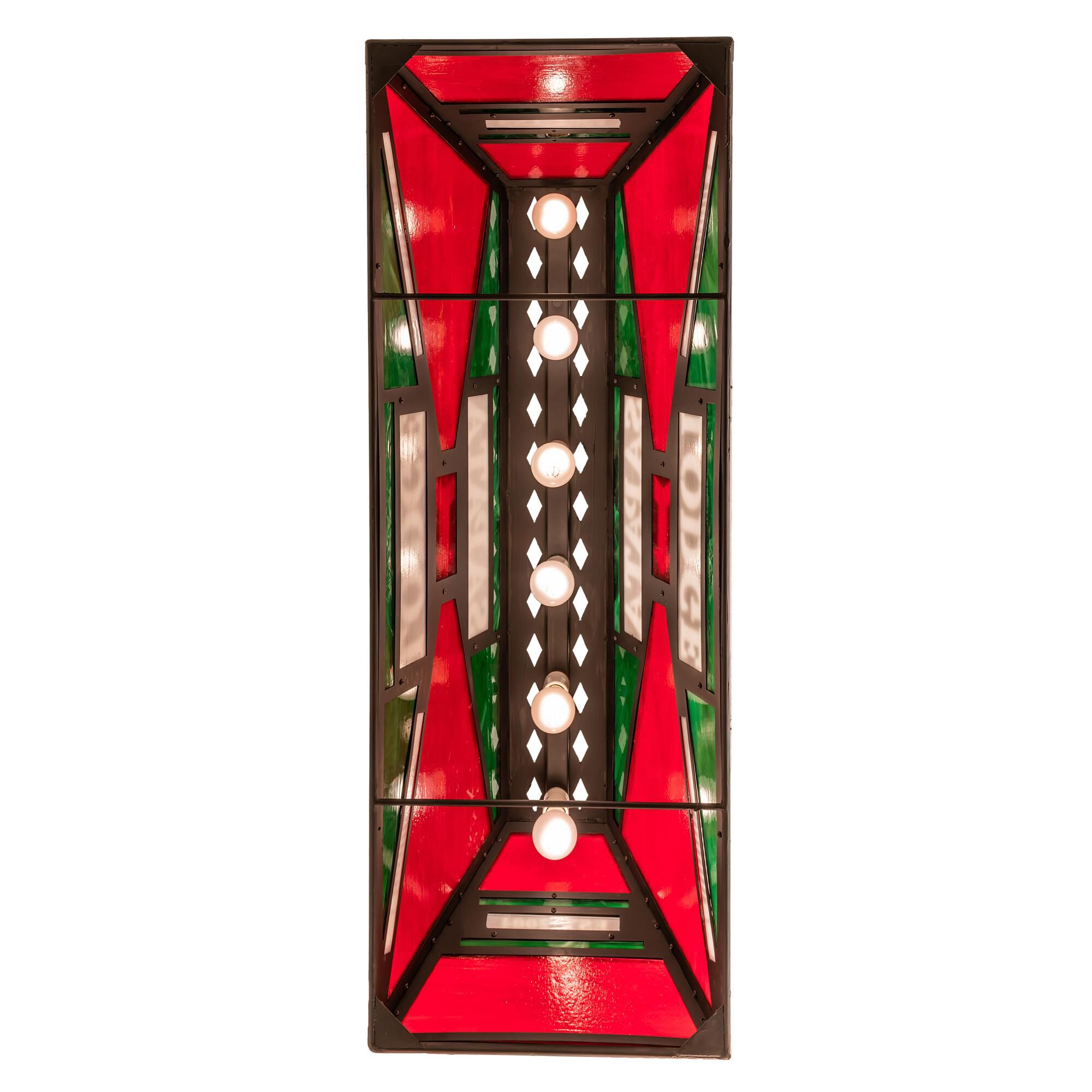 Shown with Ruby;Green;White;Black Metal Finish glass