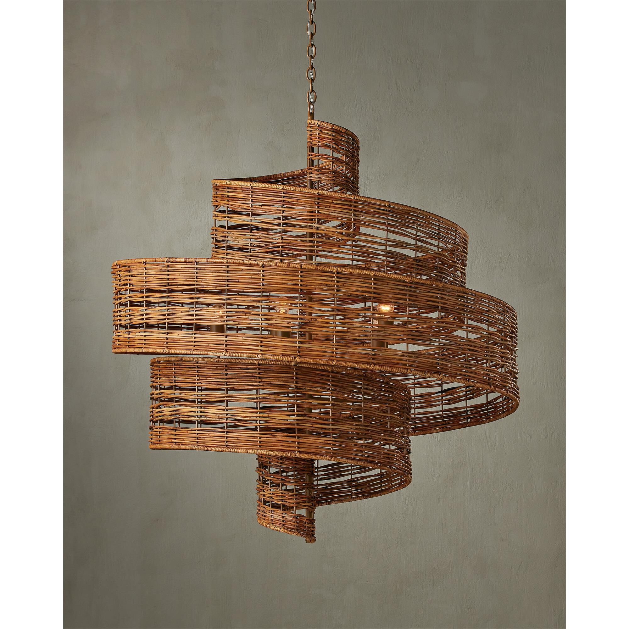 Hiroshi Koshitaka Saisei 45 Inch 5 Light Chandelier,