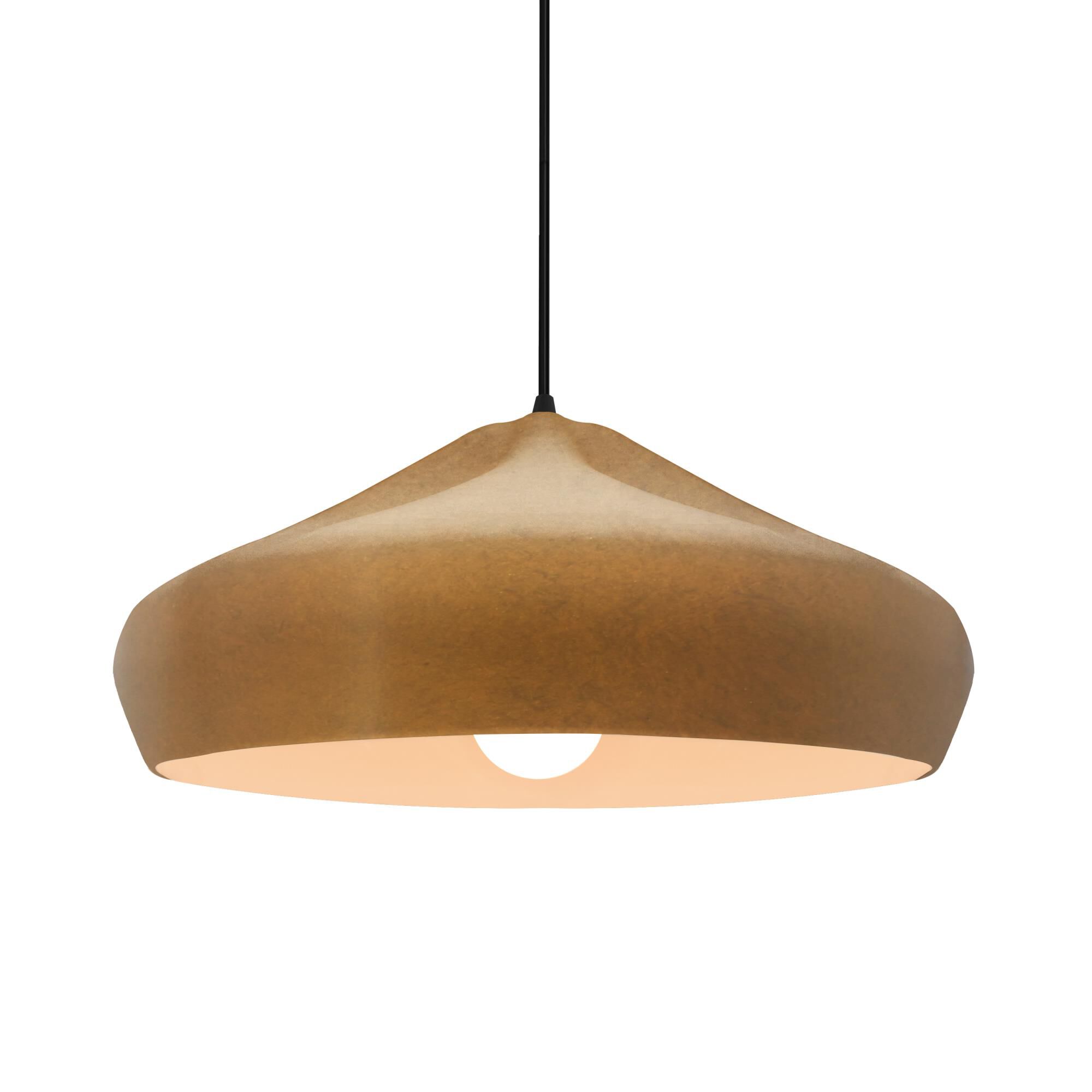 Shown in Matte Black finish and Antique Gold shade