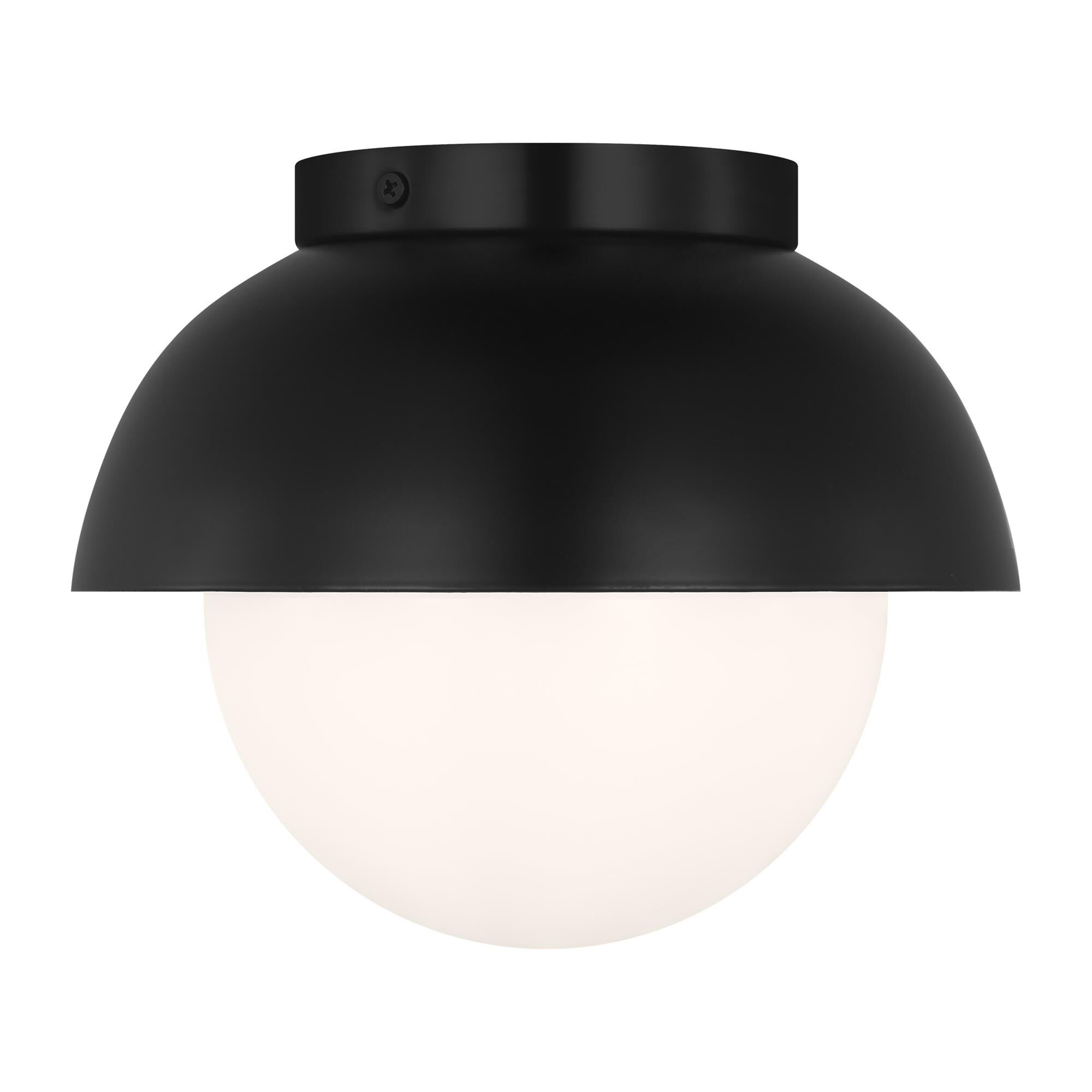 Shown in Midnight Black finish and Opal Glass shade