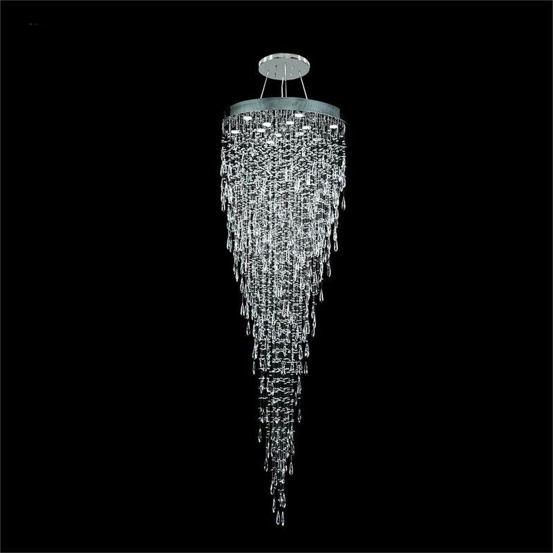 Crystal Rain Multi Light Pendant by James R. Moder