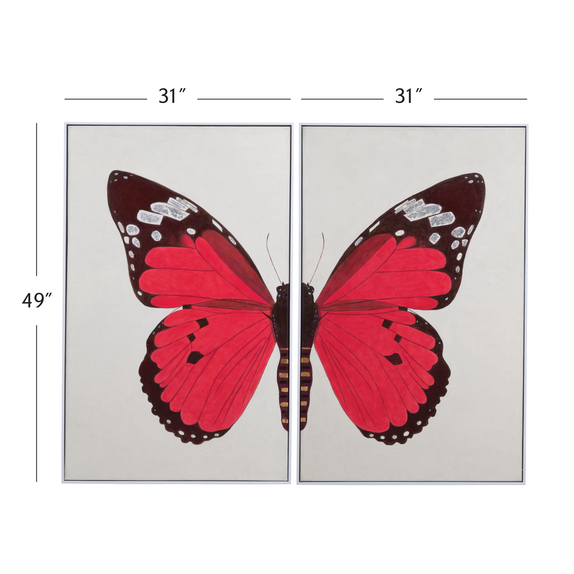 Butterfly 49 Inch Print By Bassett Mirror Company