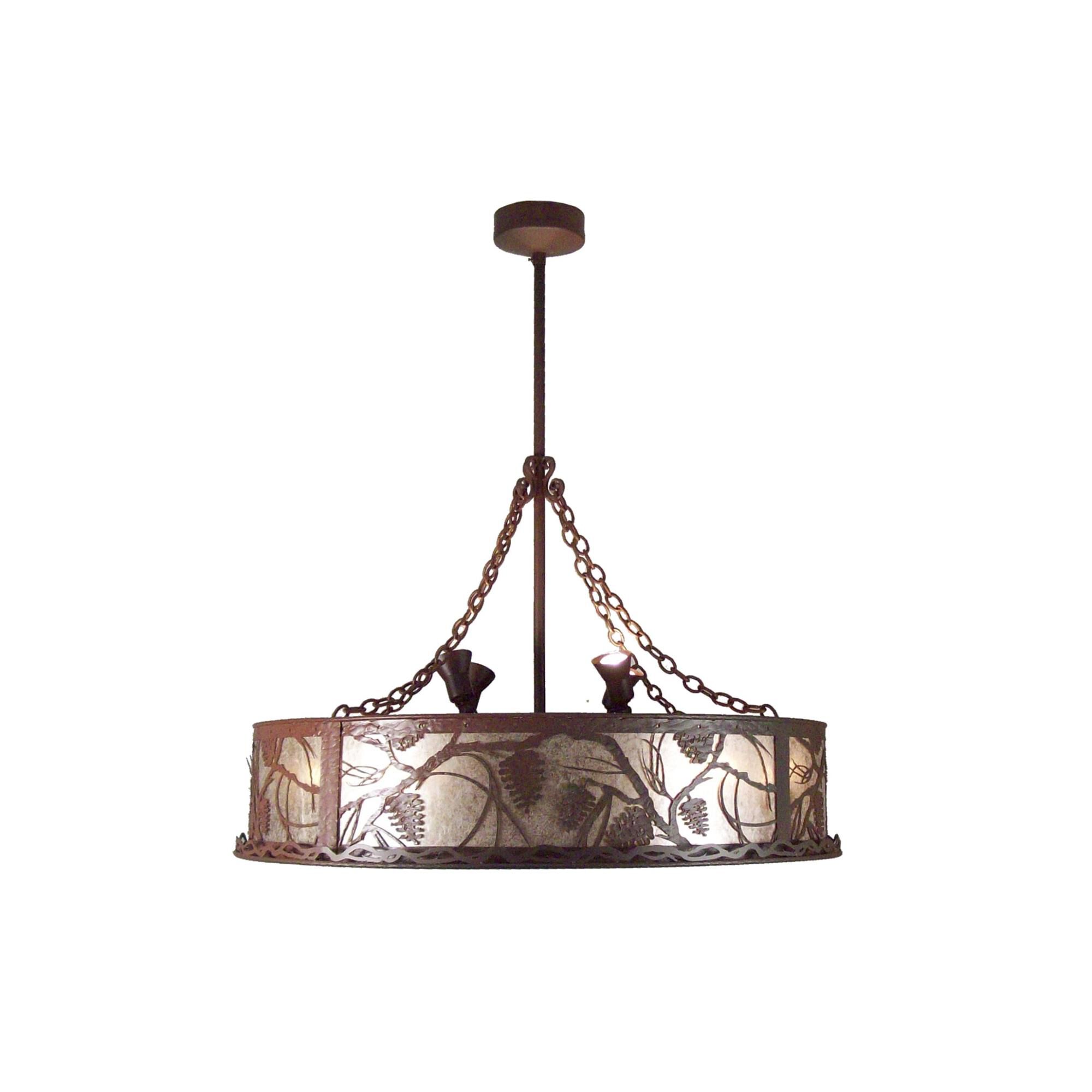 Whispering Pines 44 Inch Chandelier Ceiling Fan by Meyda Lighting