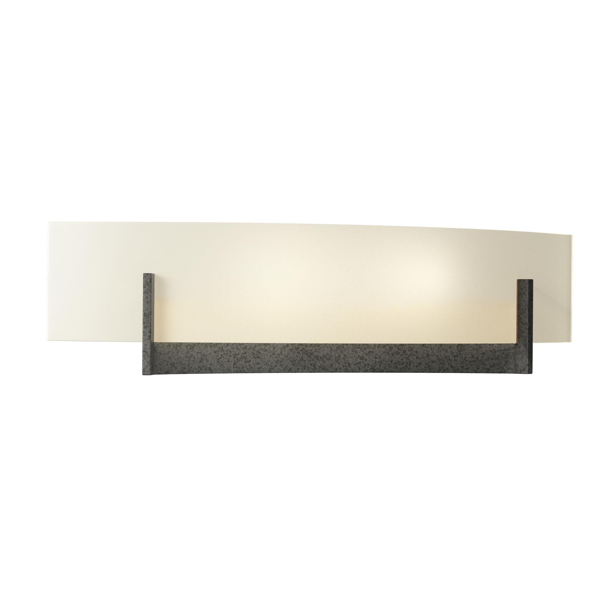 Shown in Natural Iron finish and Opal  glass