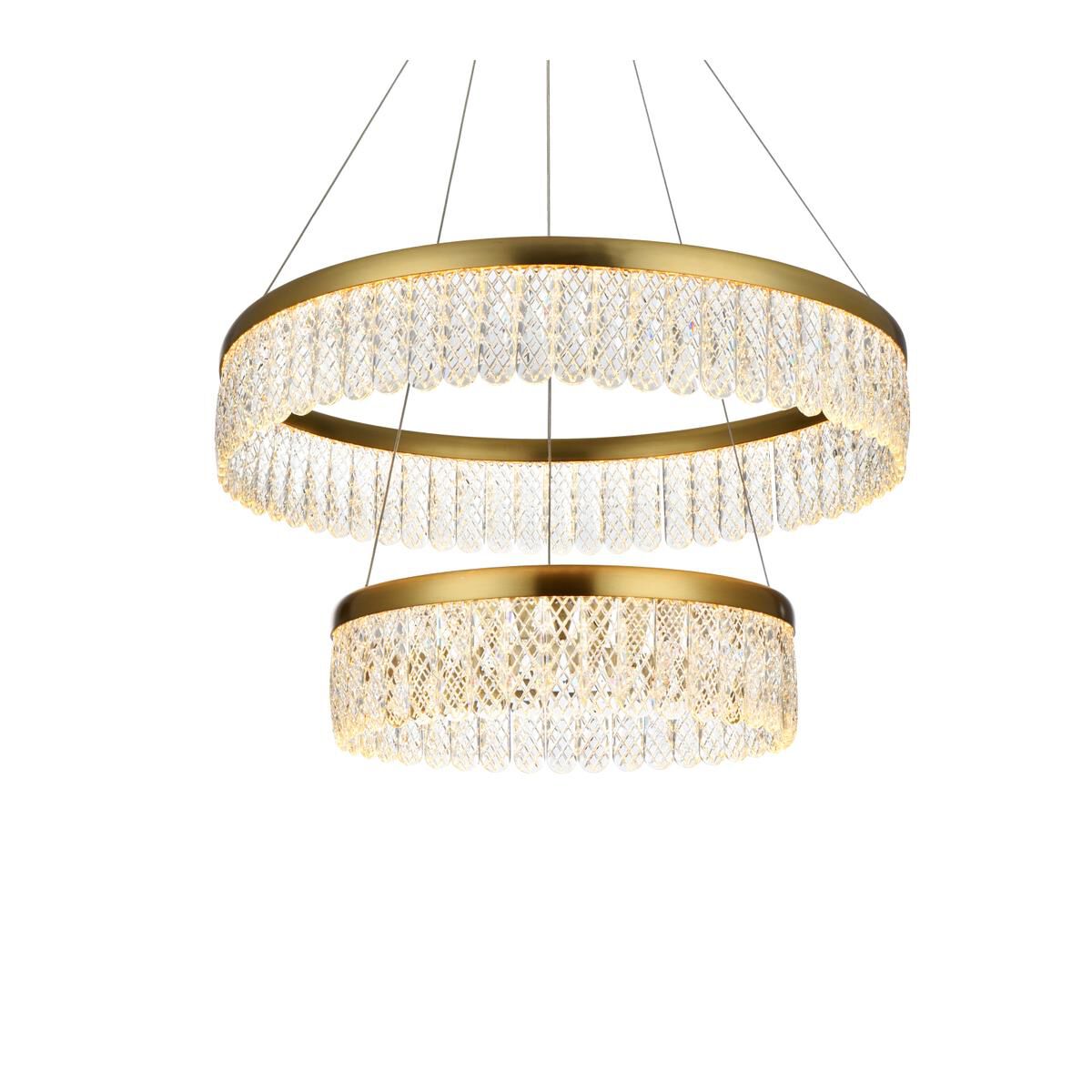Rune 24 Inch Chandelier by Elegant Lighting