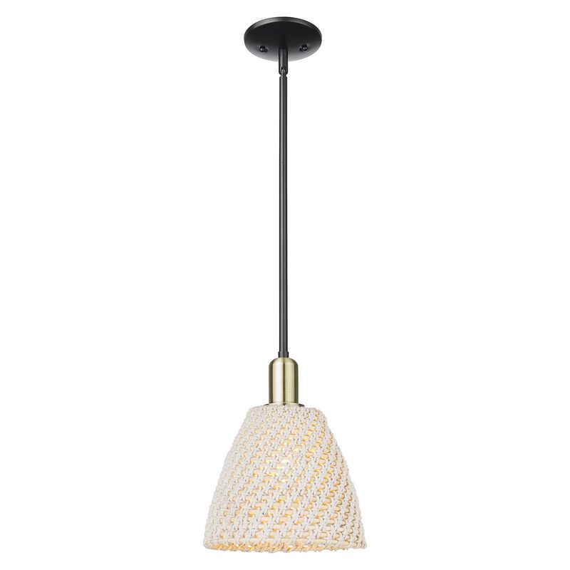 Bruno Marashlian Natural Ballston Dome 9 Inch Mini Pendant by Innovations Lighting