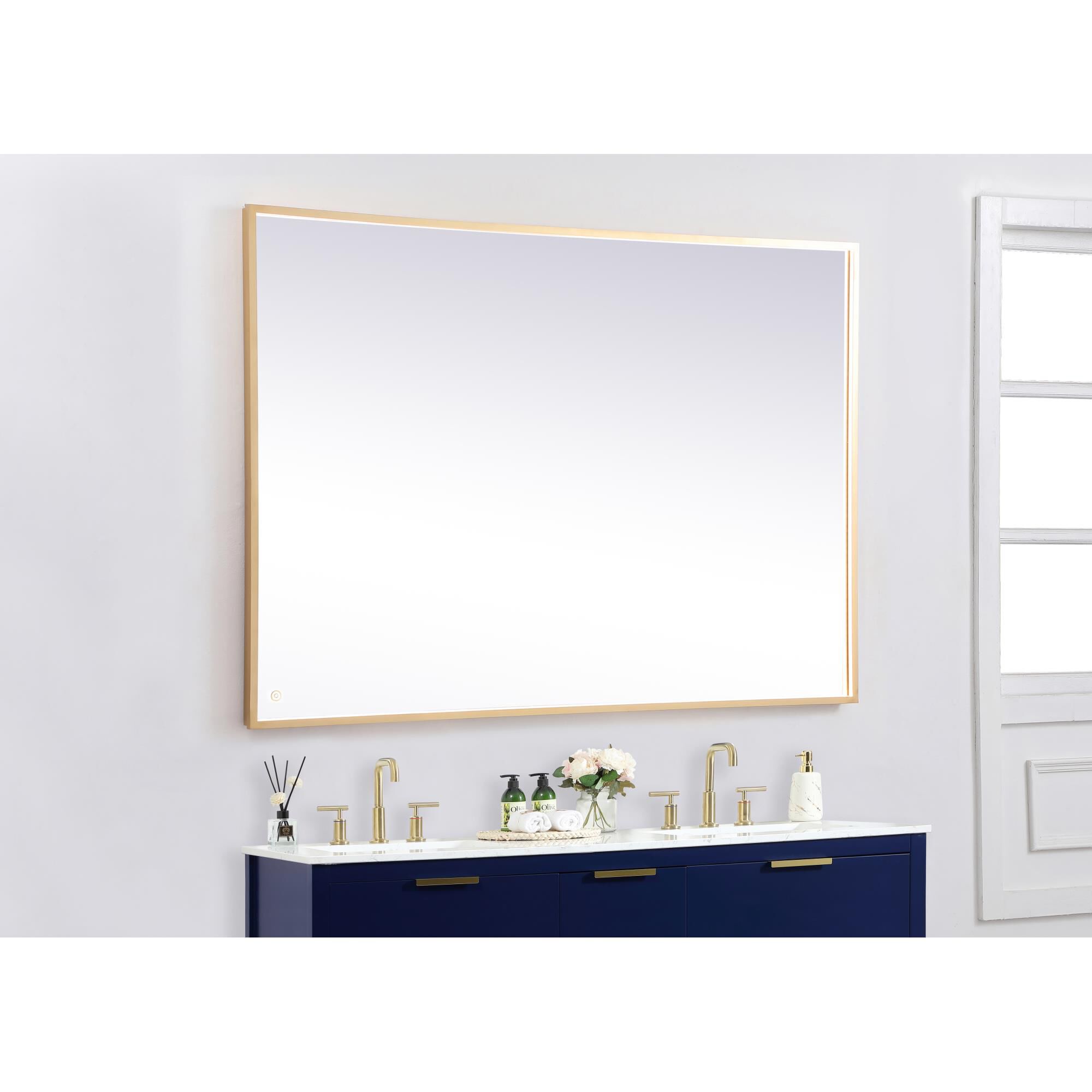Pier LED Lighted Mirror by Elegant Decor