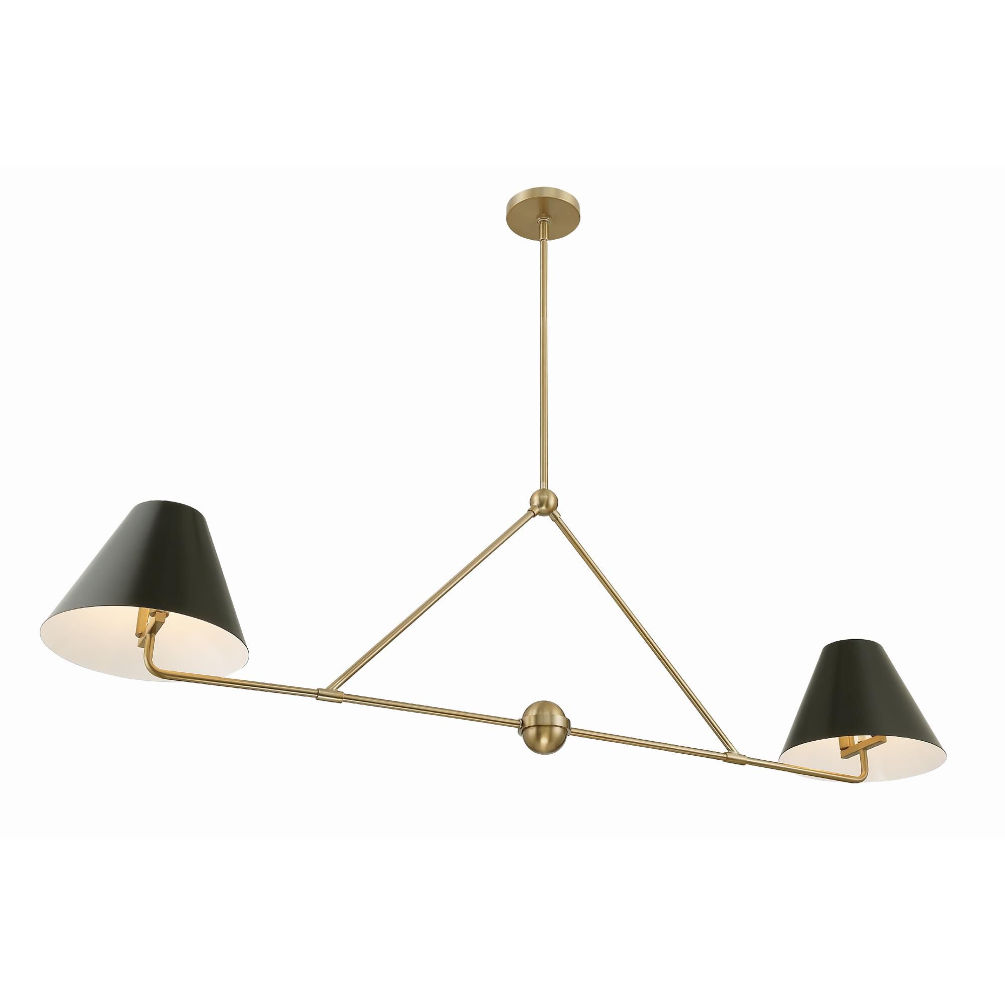 Shown in Vibrant Gold finish and Steel glass and Steel shade