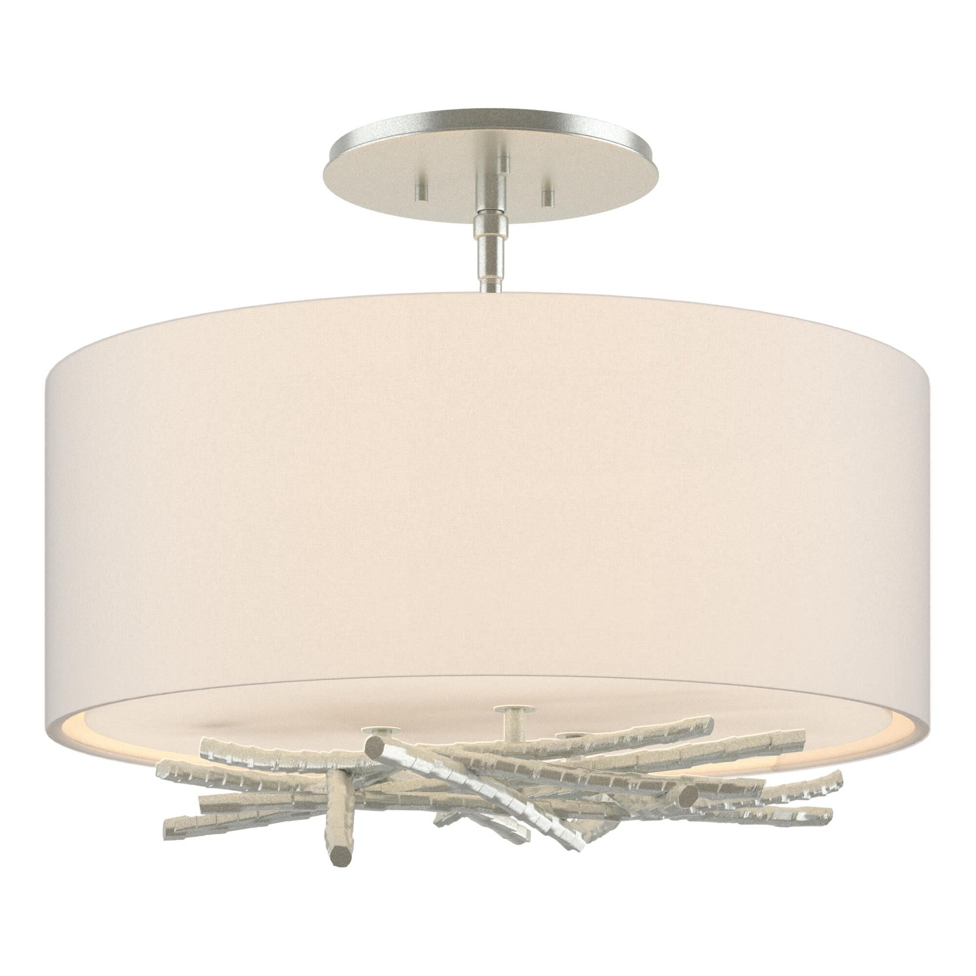 Brindille 15 Inch 3 Light Semi Flush Mount by Hubbardton Forge