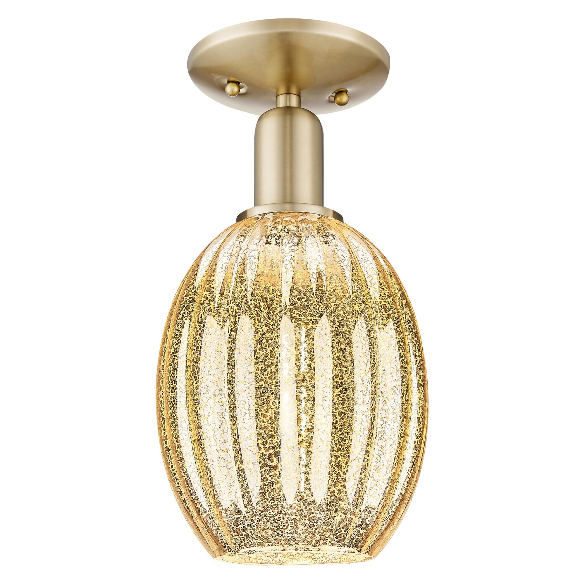 Shown in Champagne Bronze finish and Mercury glass