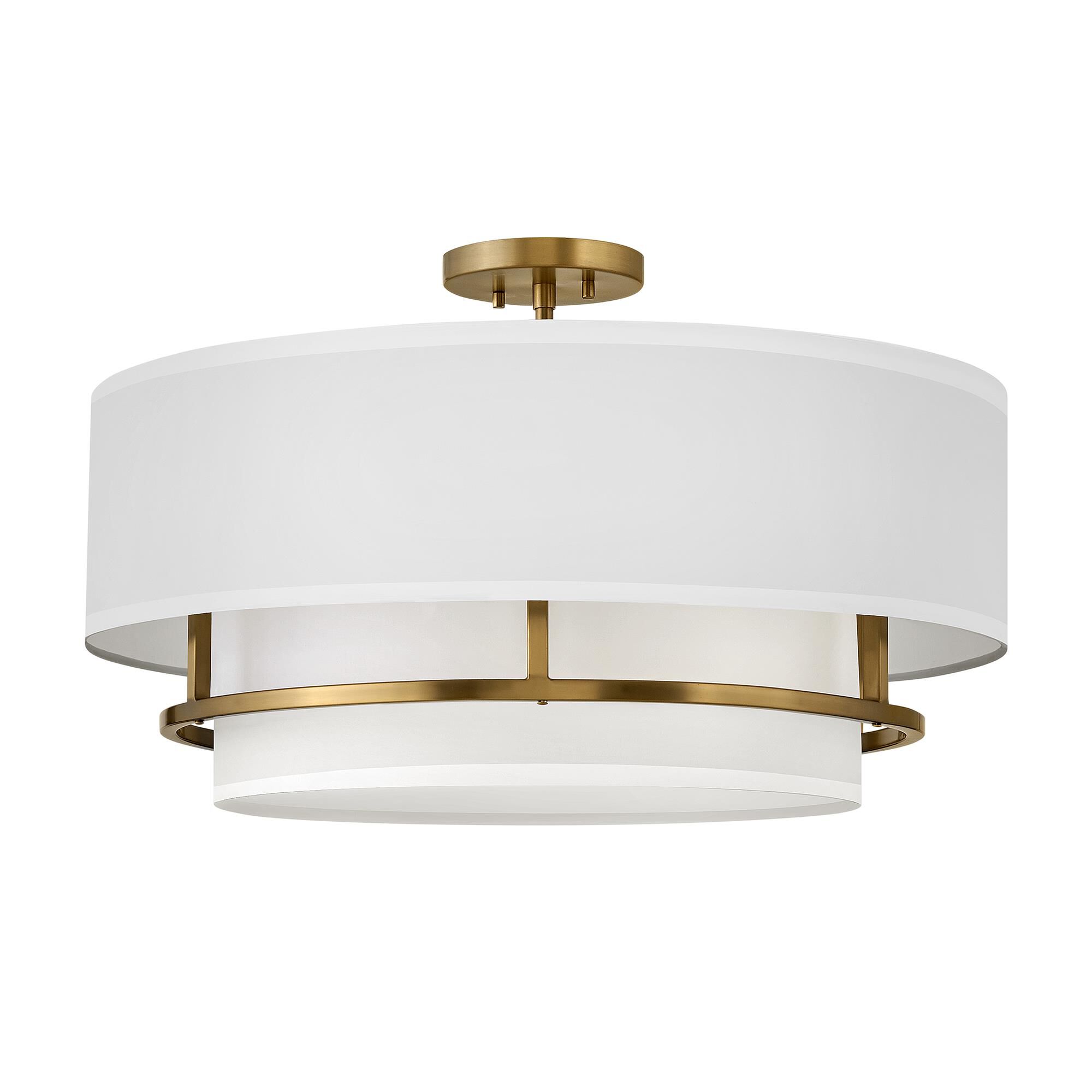 Graham 23 Inch 4 Light Semi Flush Mount,