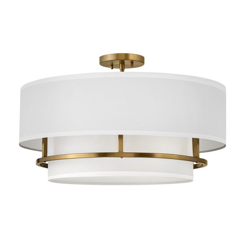 Graham 23 Inch 4 Light Semi Flush Mount by Hinkley