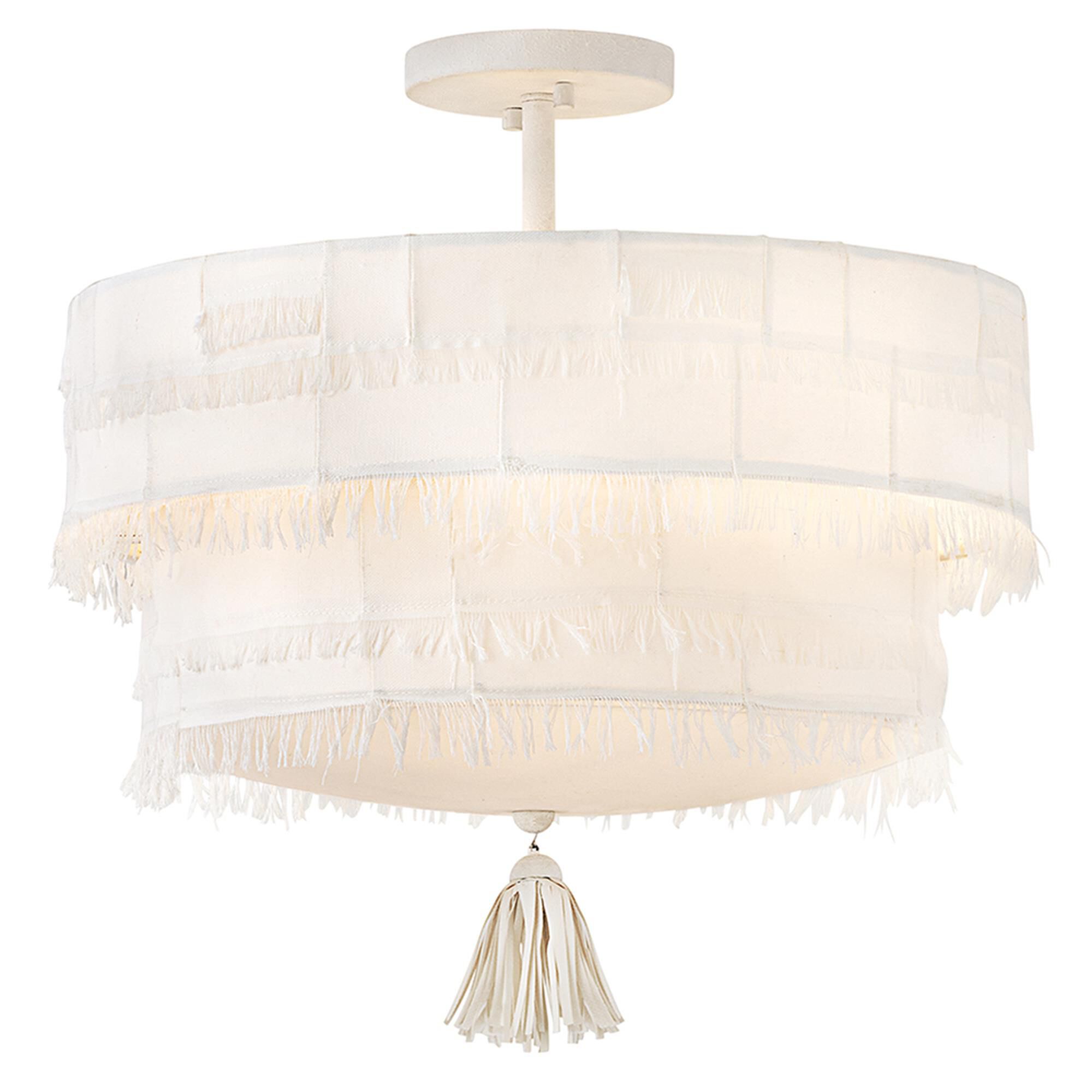 Baya 18 Inch 4 Light Semi Flush Mount,
