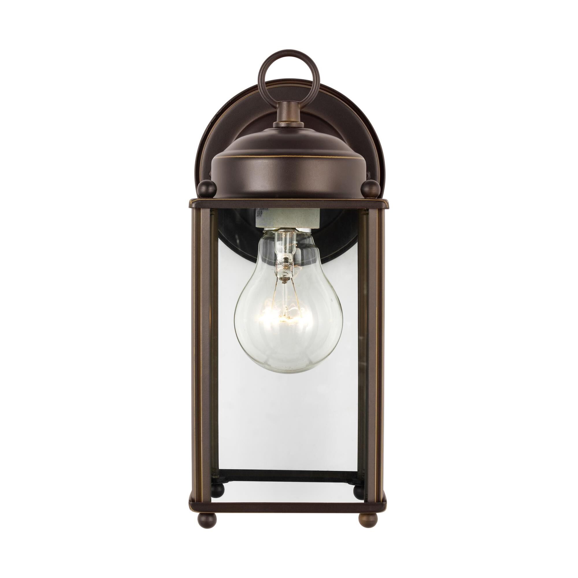 Shown in Antique Bronze finish and Clear glass