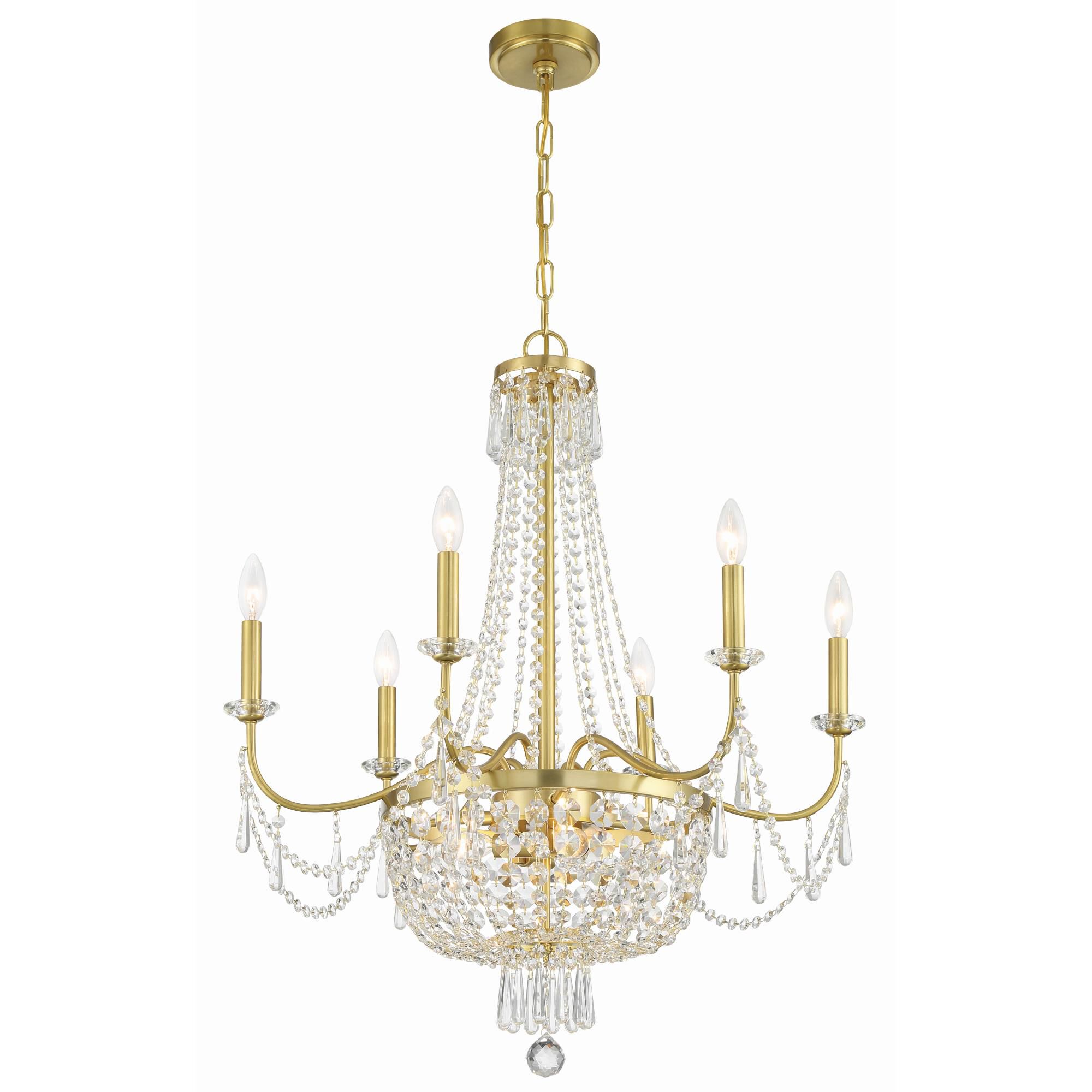 Haywood 28 Inch 9 Light Chandelier by Crystorama