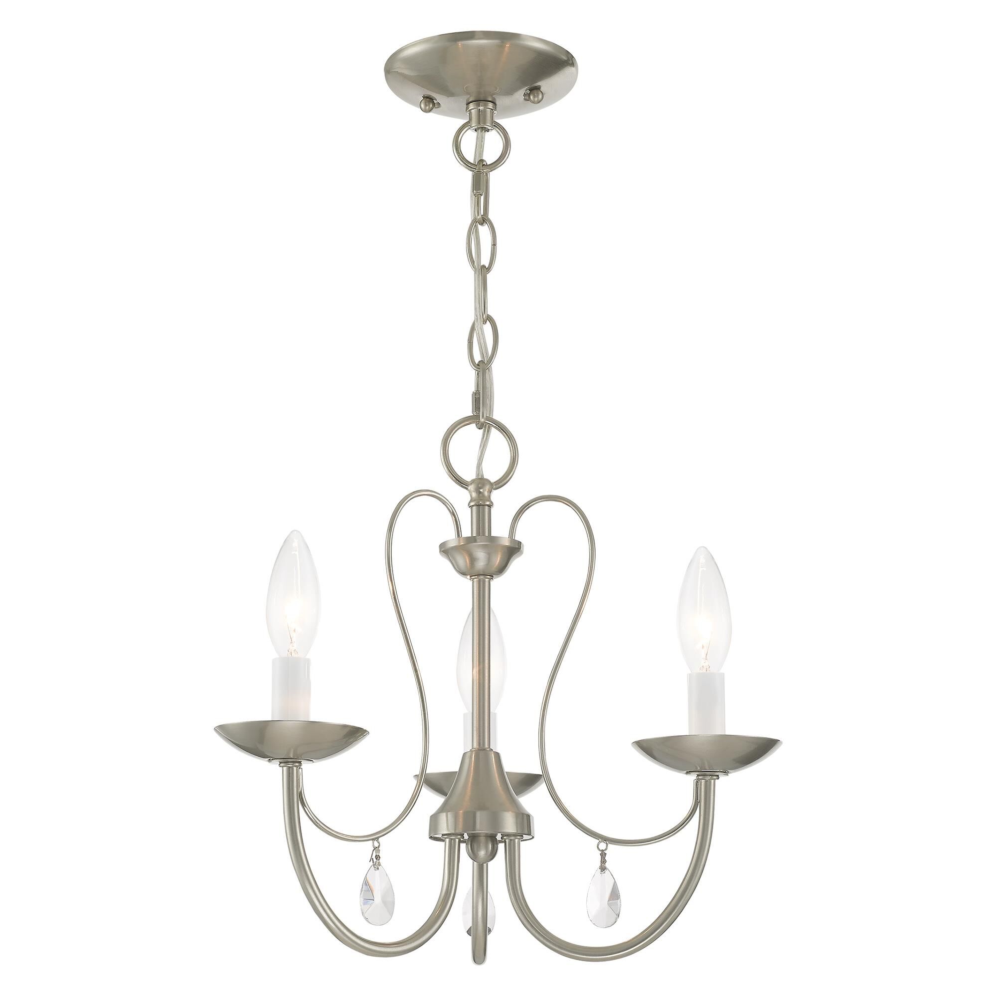 Mirabella 14 Inch 3 Light Mini Chandelier by Livex Lighting