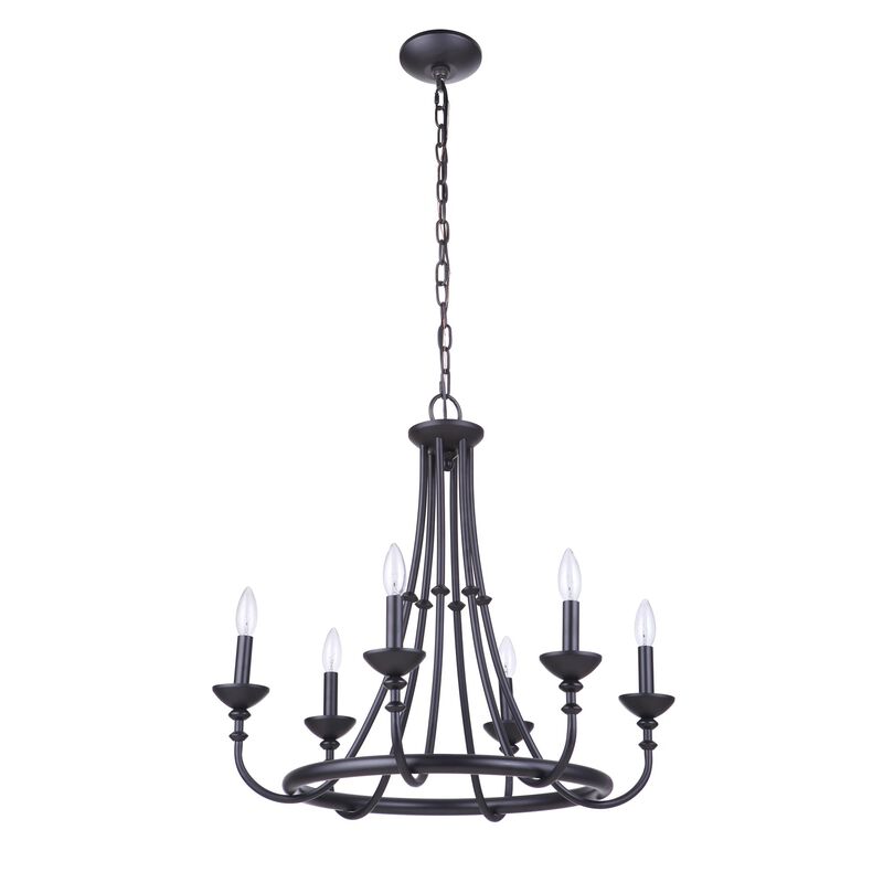 Marlowe 24 Inch 6 Light Chandelier by Craftmade