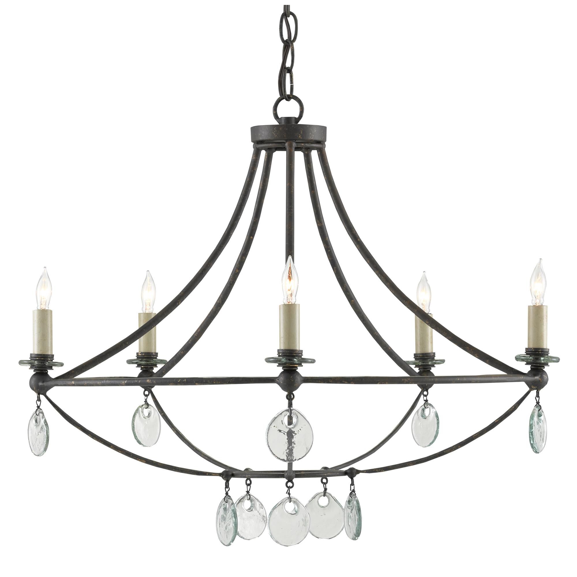 Novella 5 Light Chandelier by Currey and Company