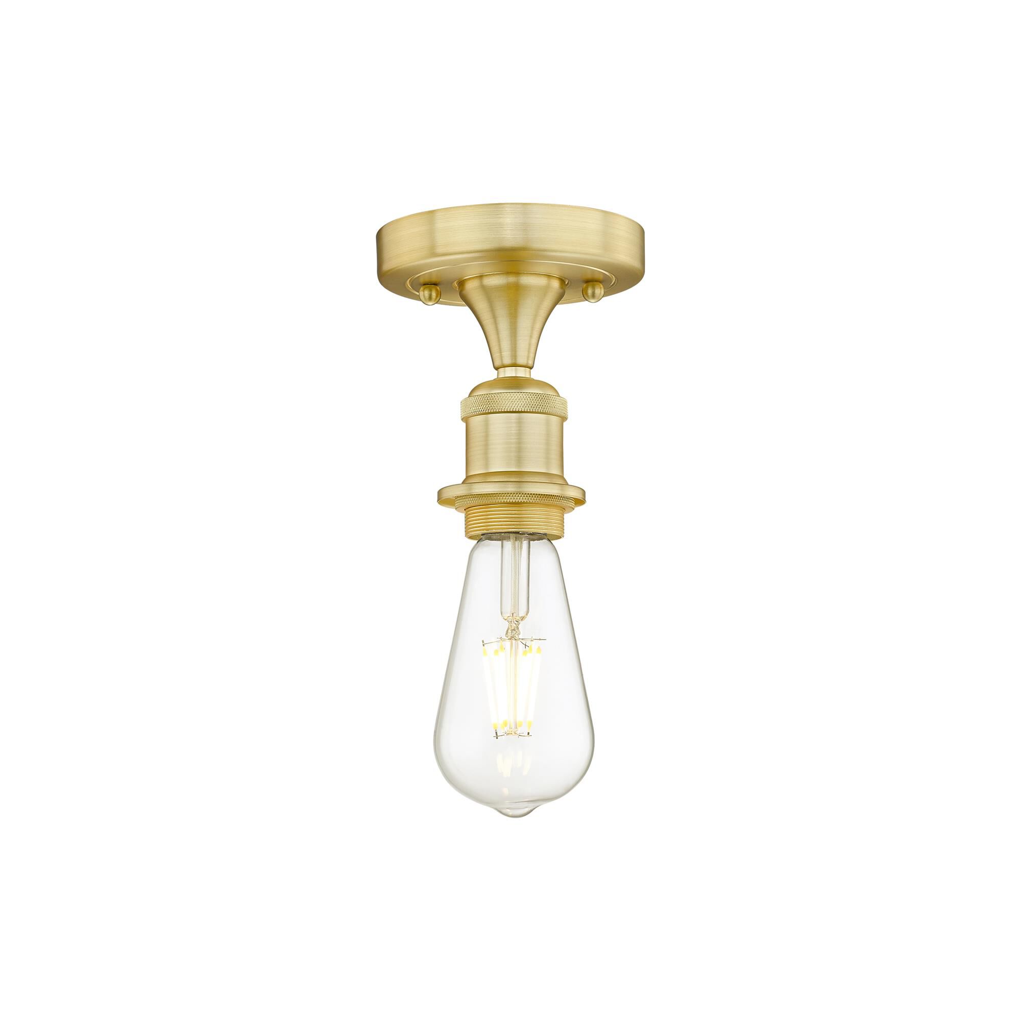 Bruno Marashlian Bare Bulb 2 Inch Semi Flush Mount by Innovations Lighting
