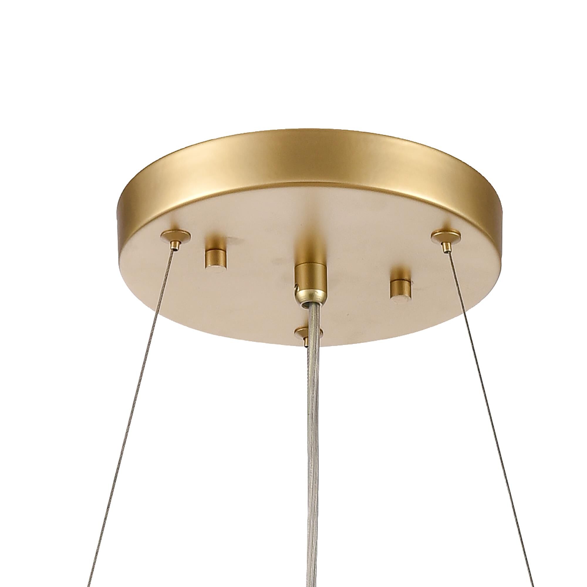 Shown in Gold finish and Champagne Gold Metal with Crystal Strands shade