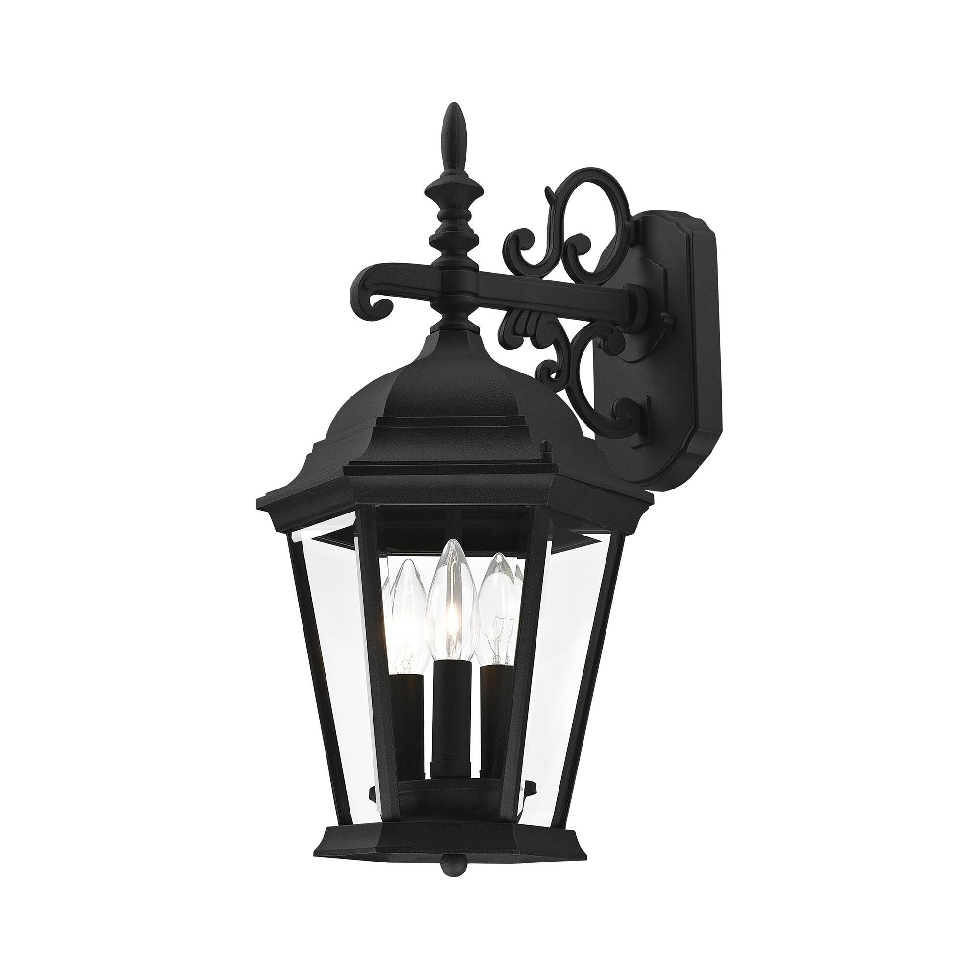 Hamilton 18 Inch Tall 3 Light Outdoor Wall Light by Livex Lighting