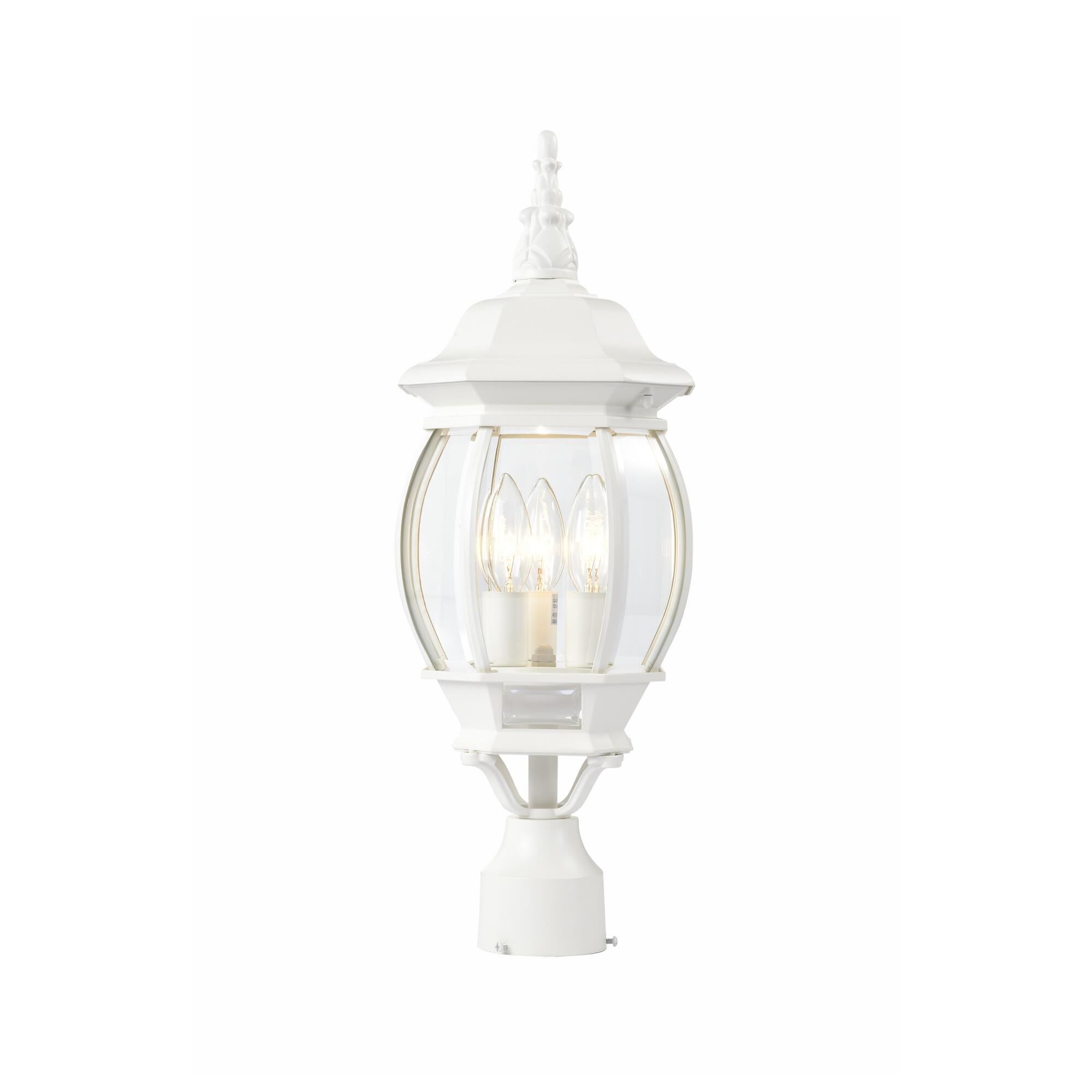 Central Park 21 Inch Tall 3 Light Outdoor Post Lamp by Nuvo Lighting
