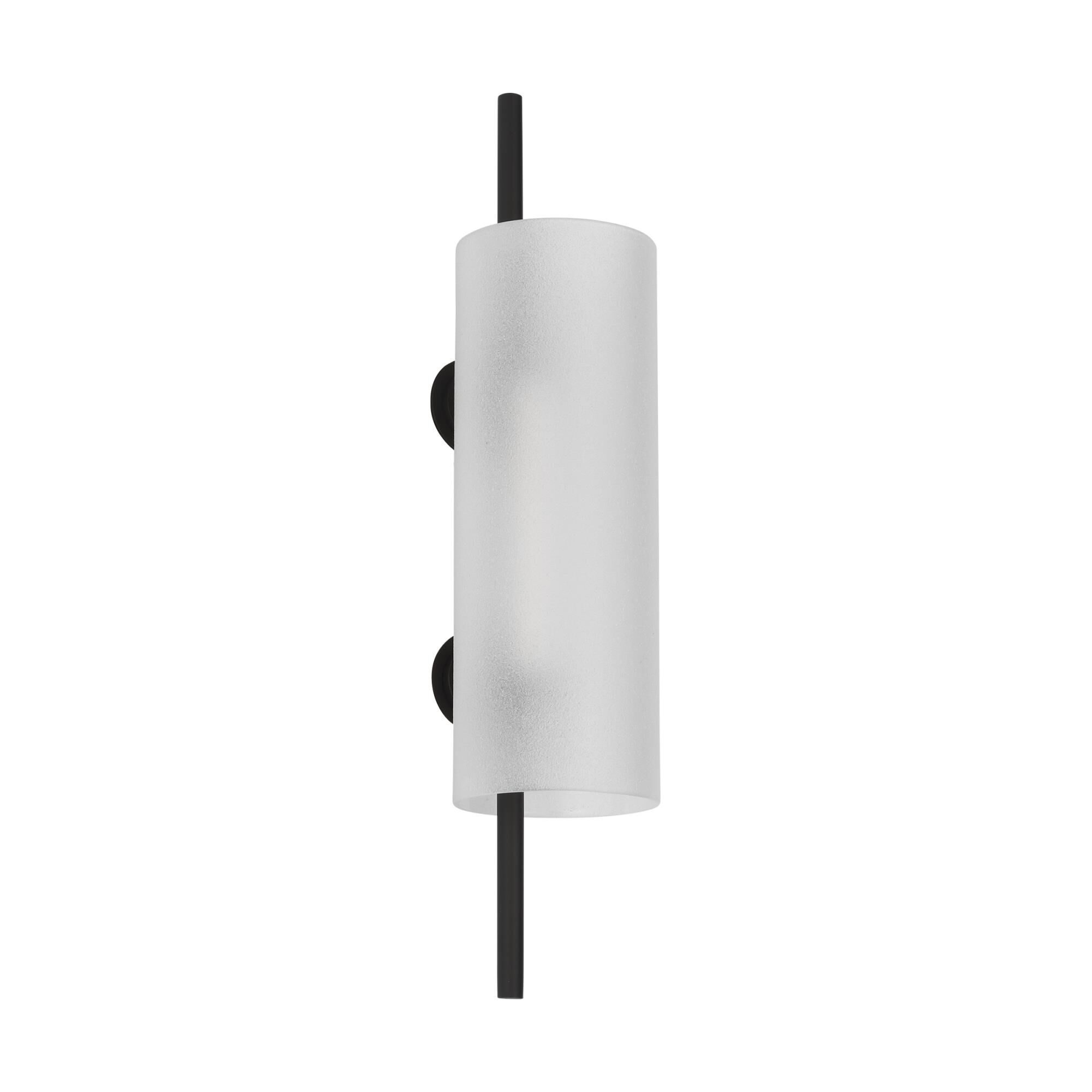 Shown in Nightshade Black finish and Etched glass