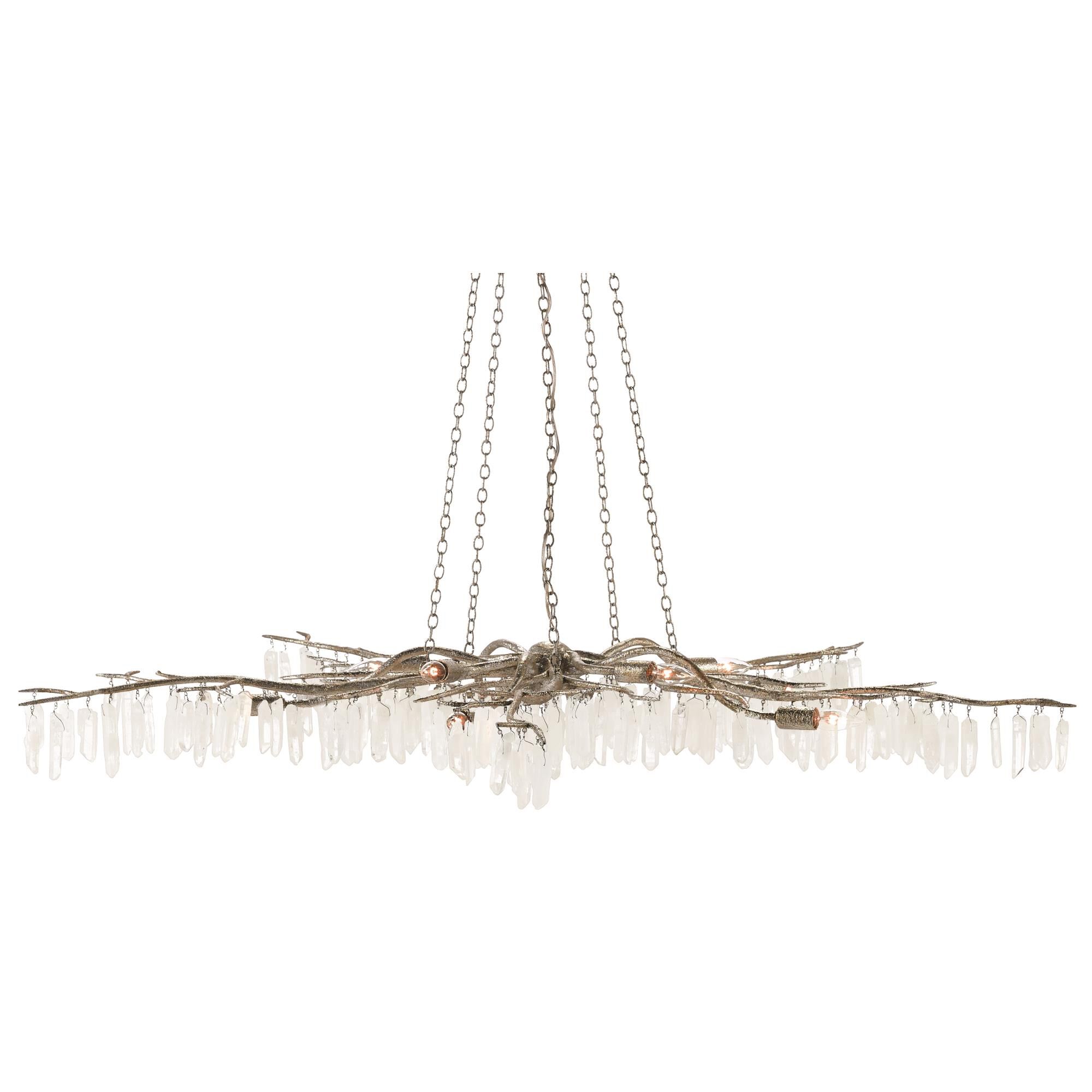 Aviva Stanoff Forest Light 62 Inch 10 Light Chandelier by Currey and Company