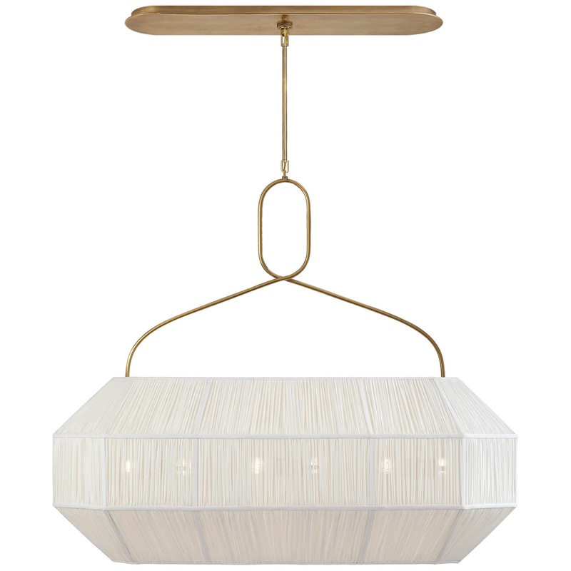 Kelly Wearstler Forza 40 Inch 6 Light Linear Suspension Light by Visual Comfort Signature Collection